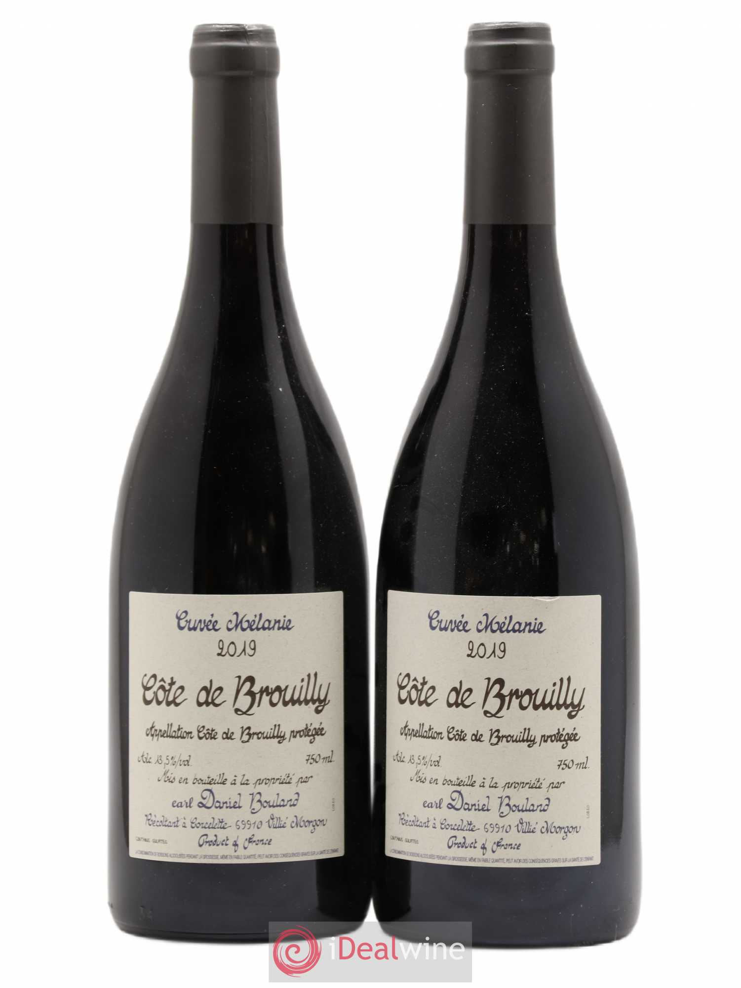 Côte de Brouilly Cuvée Mélanie Daniel Bouland (Domaine) (sans prix de réserve) 2019 - Lot de 2 bouteilles - 0