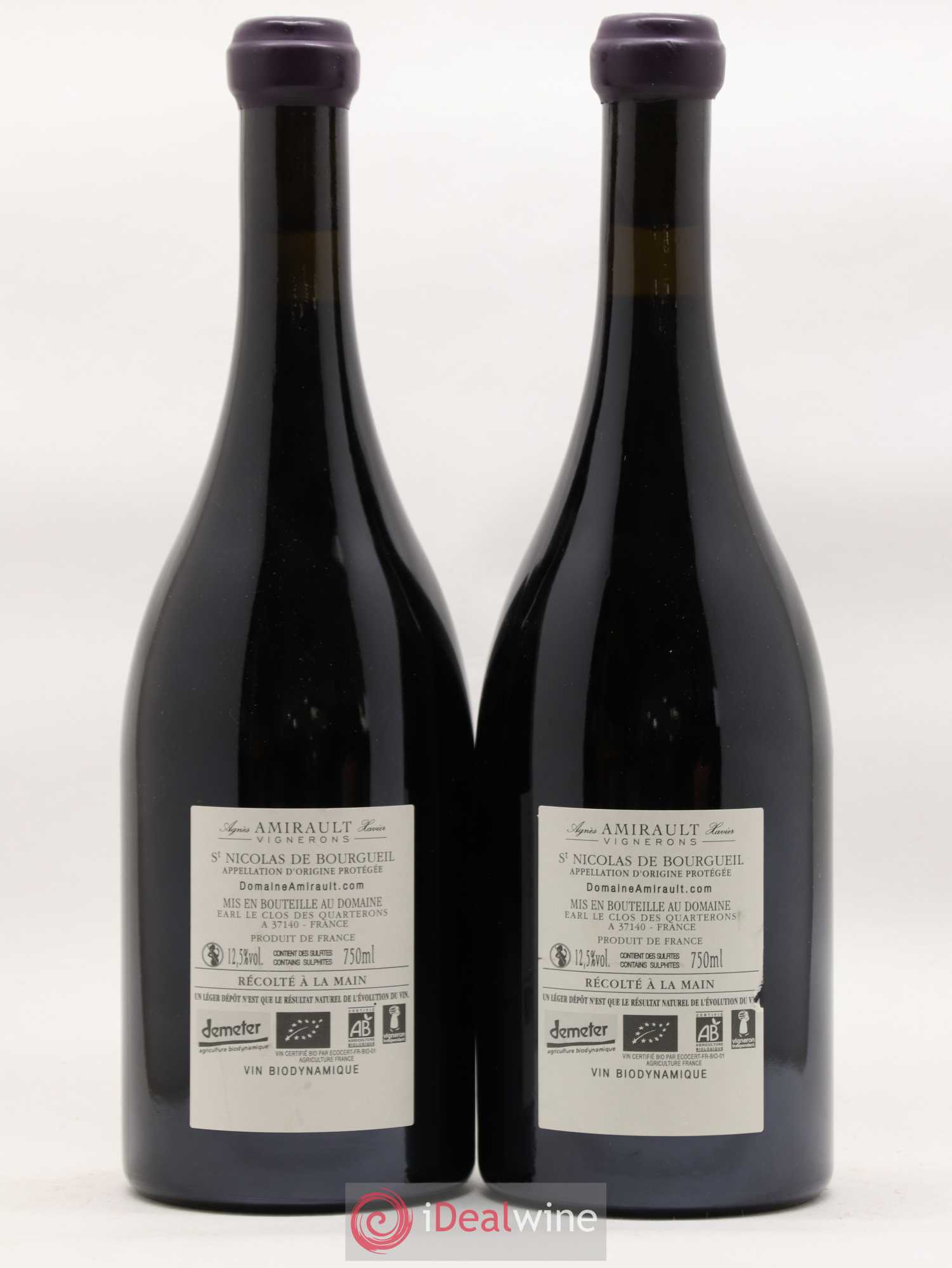 Saint-Nicolas de Bourgueil Le Vau Renou Agnès et Xavier Amirault (sans prix de réserve) 2014 - Posten von 2 Flaschen - 1