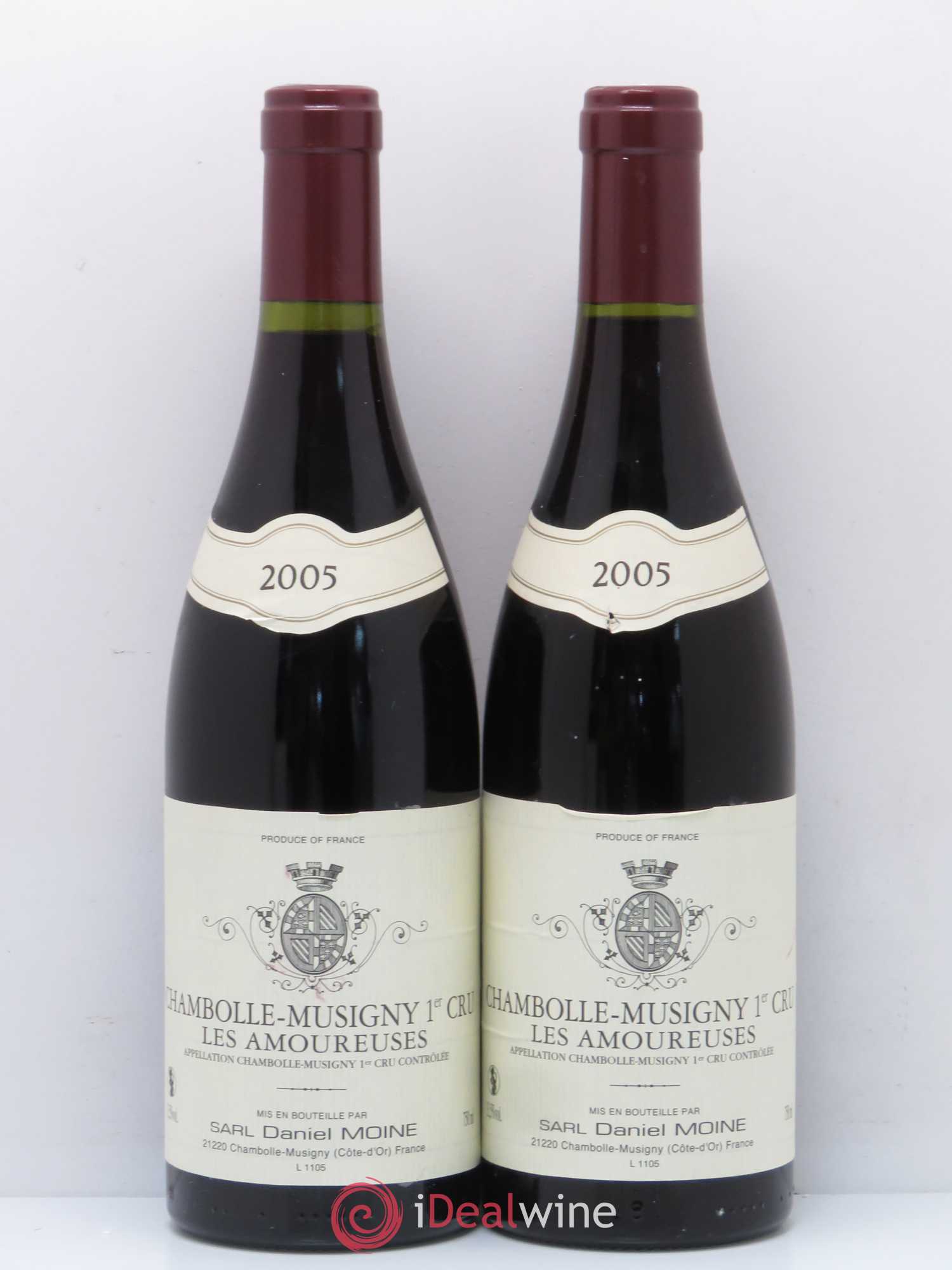 Chambolle-Musigny 1er Cru Les Amoureuses Daniel Moine 2005 - Posten von 2 Flaschen - 0