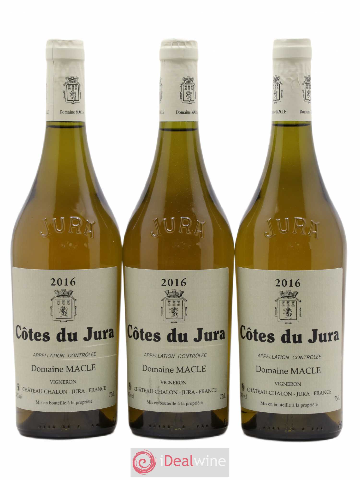 Côtes du Jura Jean Macle (sans prix de réserve) 2016 - Lot de 3 bouteilles - 0