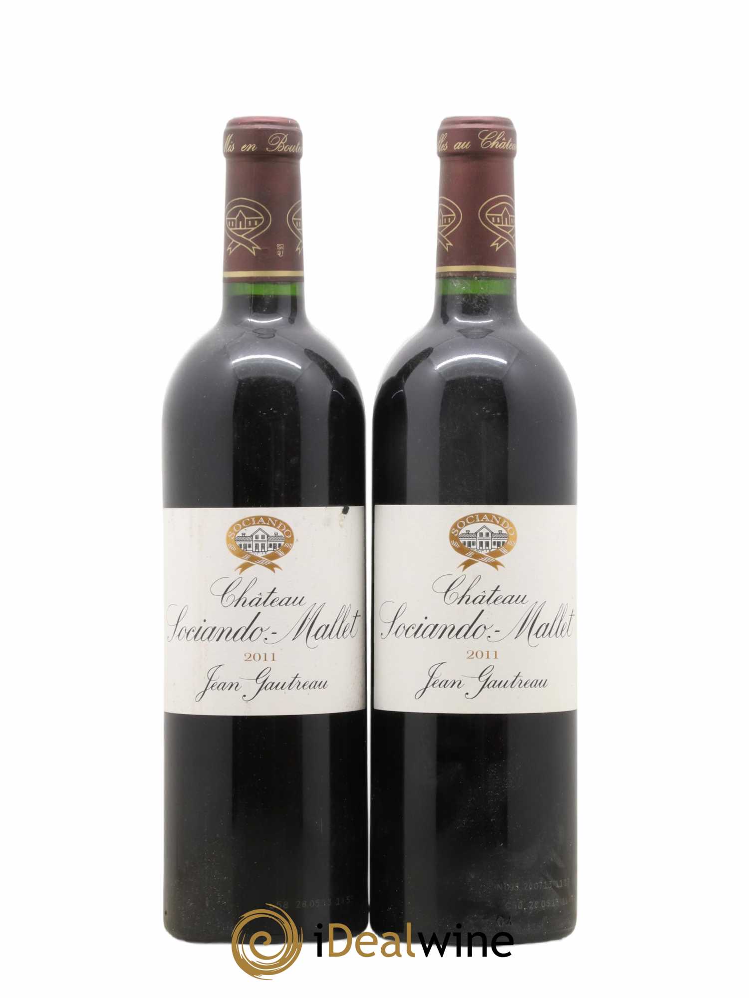 Château Sociando Mallet (no reserve) 2011 - Lot of 2 bottles - 0