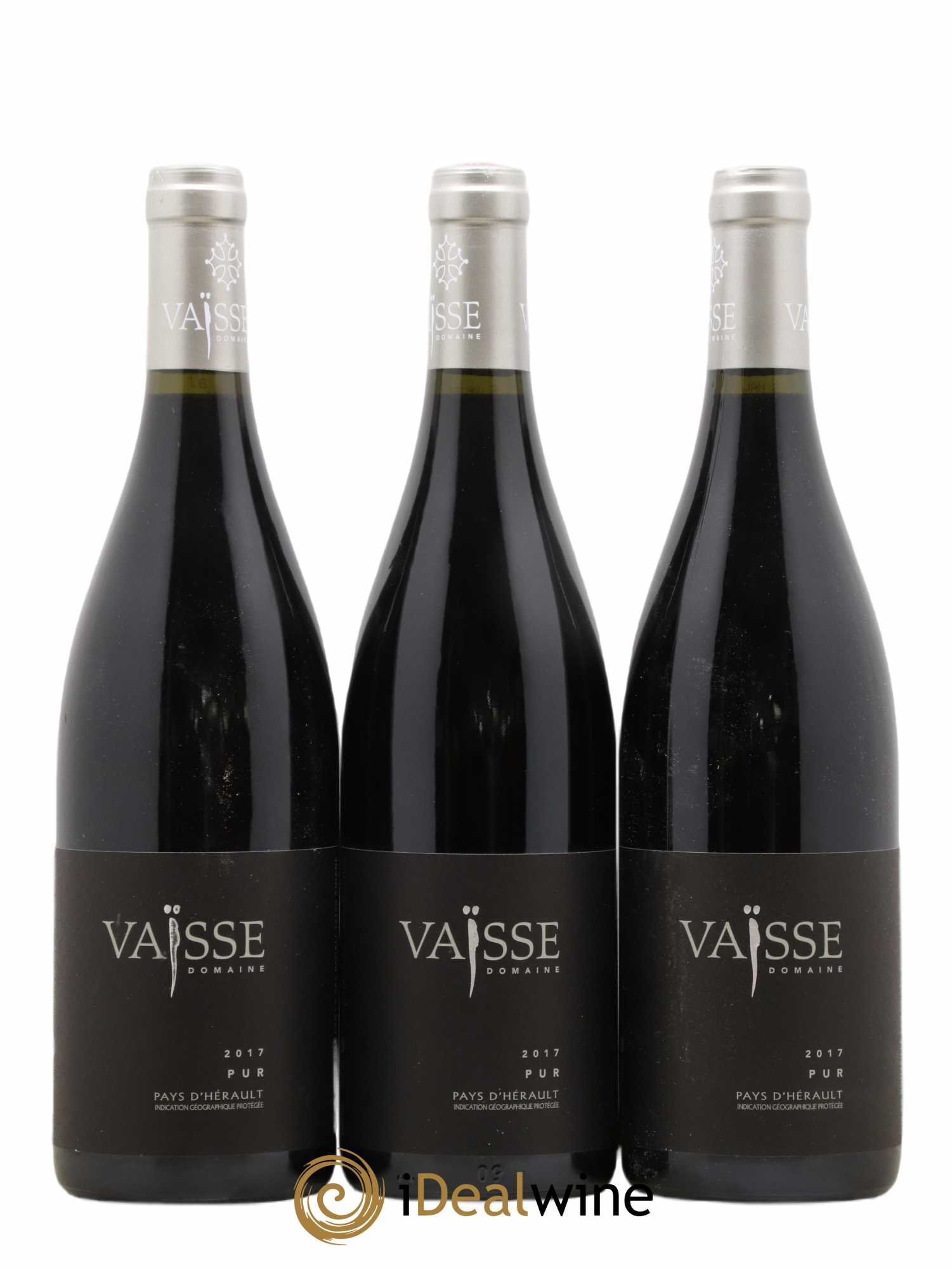 Pays d'Hérault Pur Vaisse (Domaine) (sans prix de réserve) 2017 - Lot de 3 bouteilles - 0