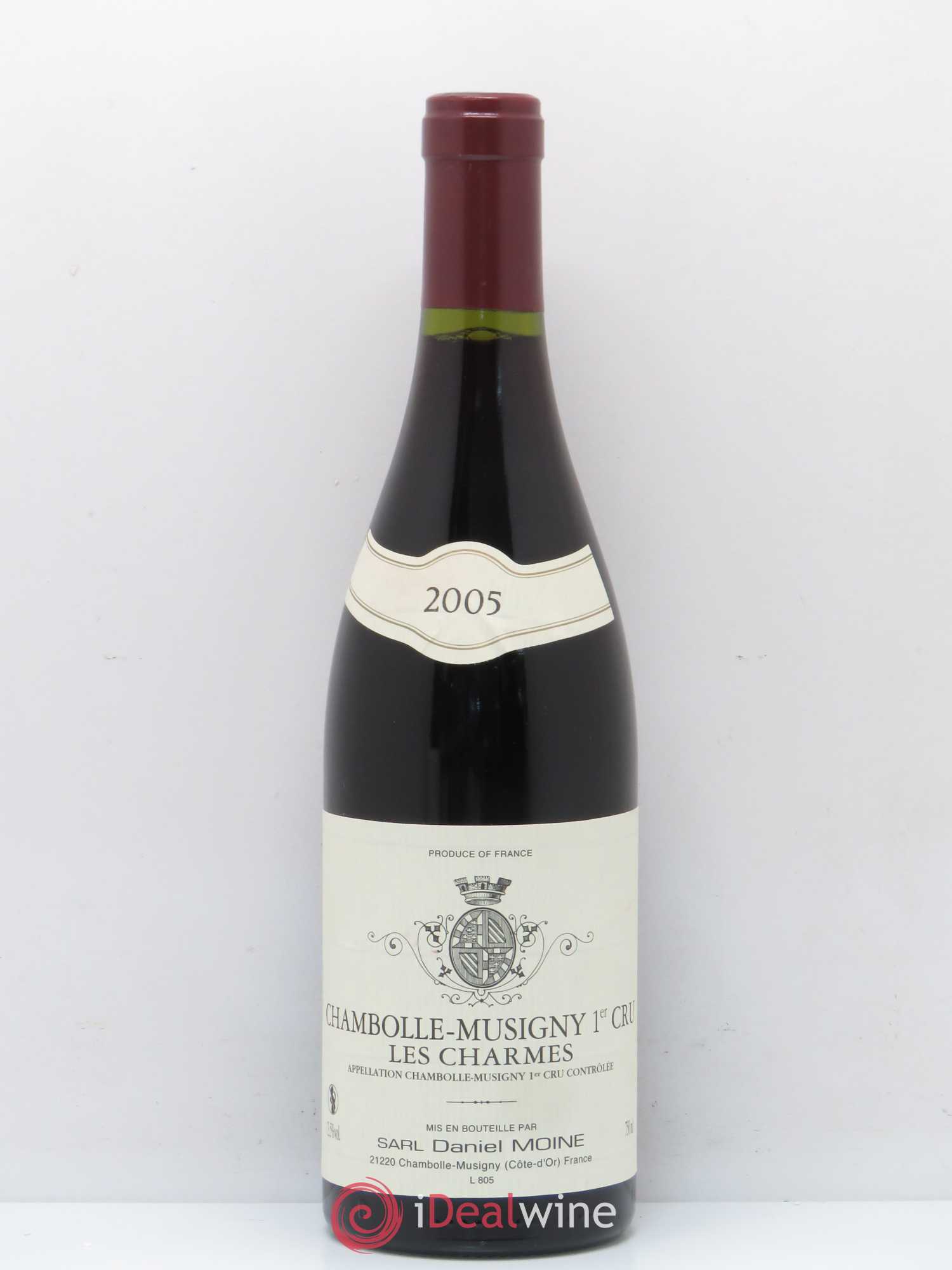 Chambolle-Musigny 1er Cru Charmes Daniel Moine 2005 - Lot de 1 bouteille - 0