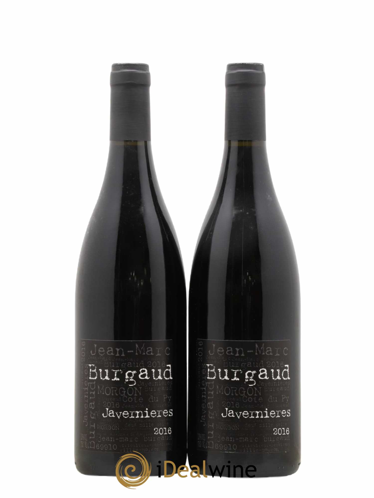 Morgon Javernières Jean-Marc Burgaud (Domaine) (sans prix de réserve) 2016 - Lot de 2 bouteilles - 0
