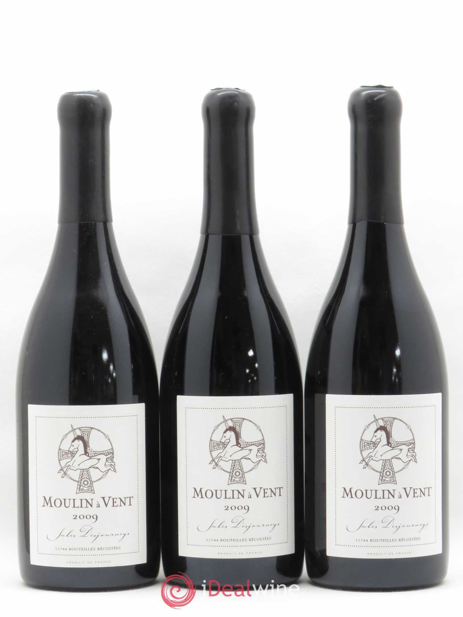 Moulin-à-Vent Jules Desjourneys (sans prix de réserve) 2009 - Lot de 3 bouteilles - 0
