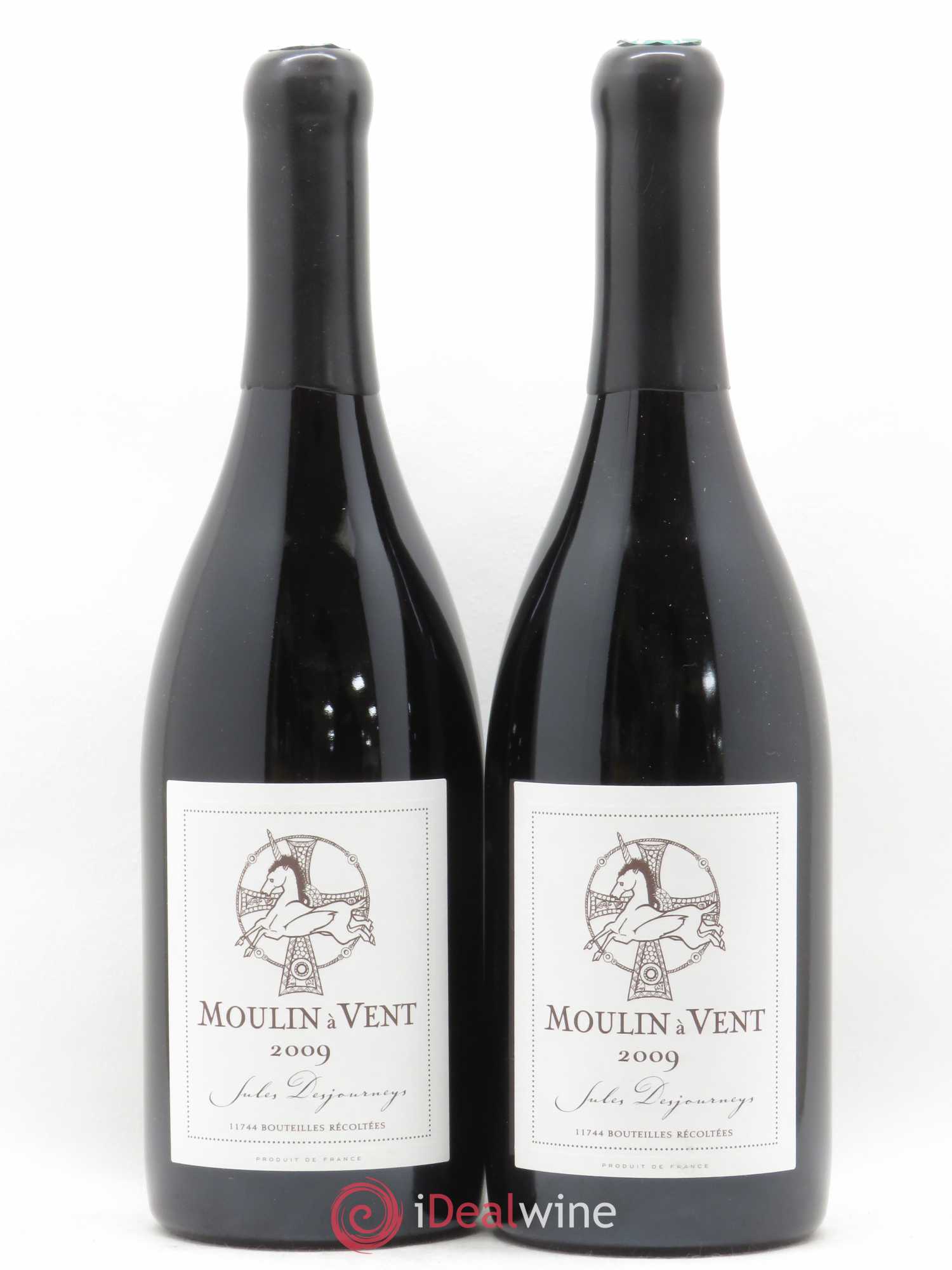 Moulin-à-Vent Jules Desjourneys (sans prix de réserve) 2009 - Lot de 2 bouteilles - 0