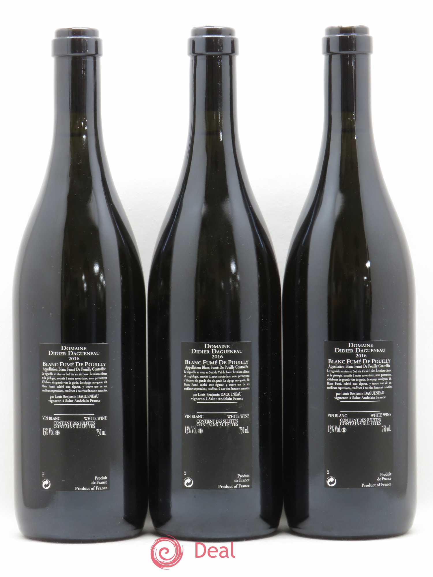 Vin de France (anciennement Pouilly-Fumé) Silex Dagueneau (Domaine Didier - Louis-Benjamin) (senza prezzo di riserva) 2016 - Lotto di 3 bottiglie - 1