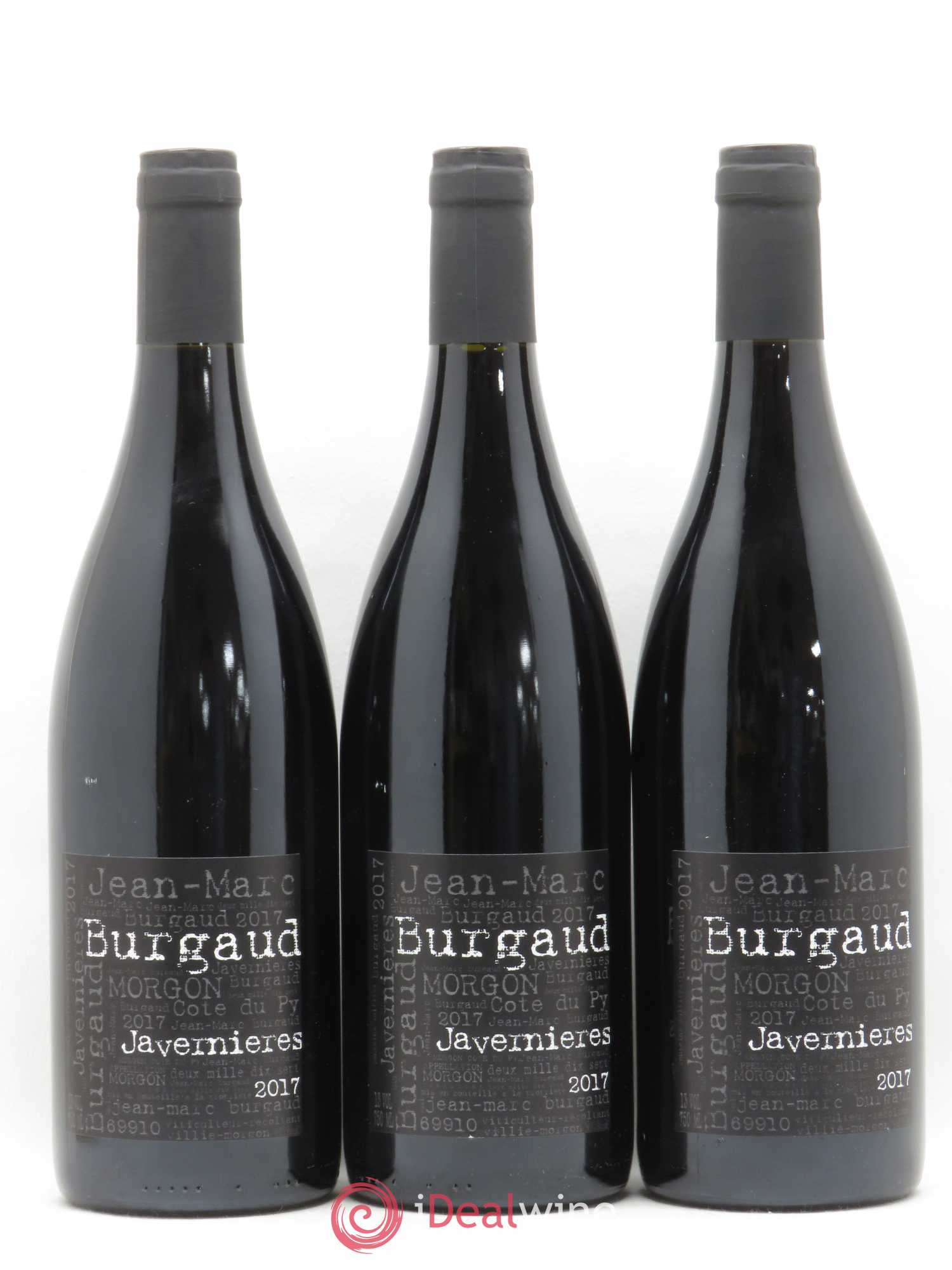 Morgon Javernières Jean-Marc Burgaud (Domaine) (sans prix de réserve) 2017 - Lot de 3 bouteilles - 0