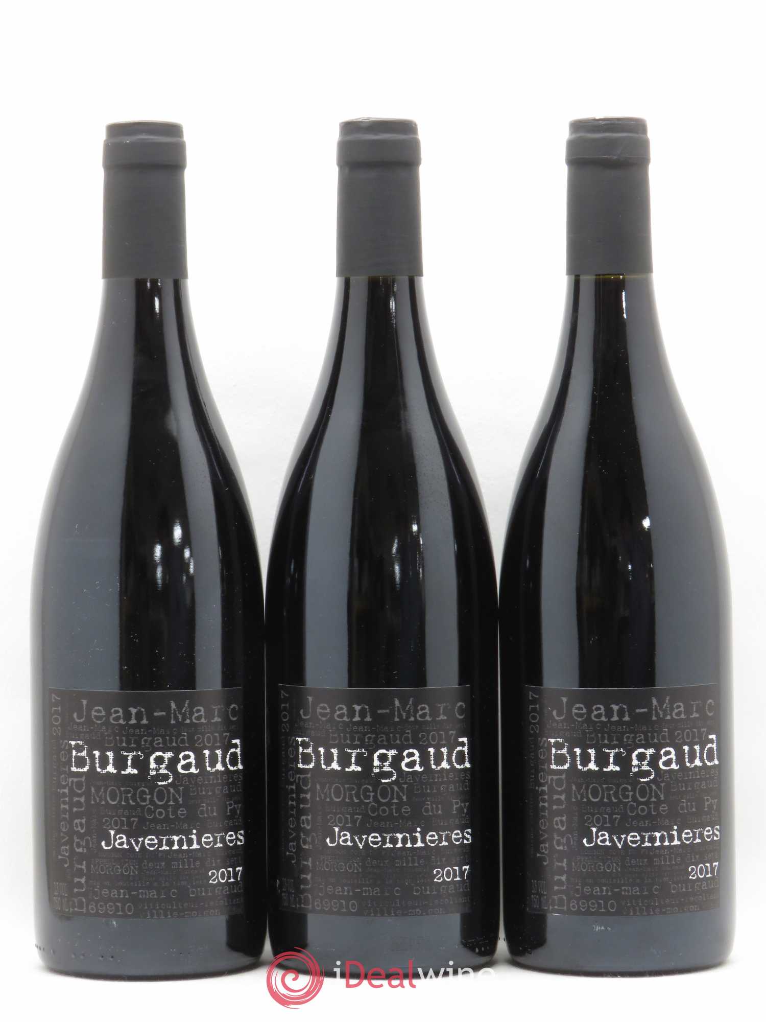 Morgon Javernières Jean-Marc Burgaud (Domaine) (sans prix de réserve) 2017 - Lot de 3 bouteilles - 0