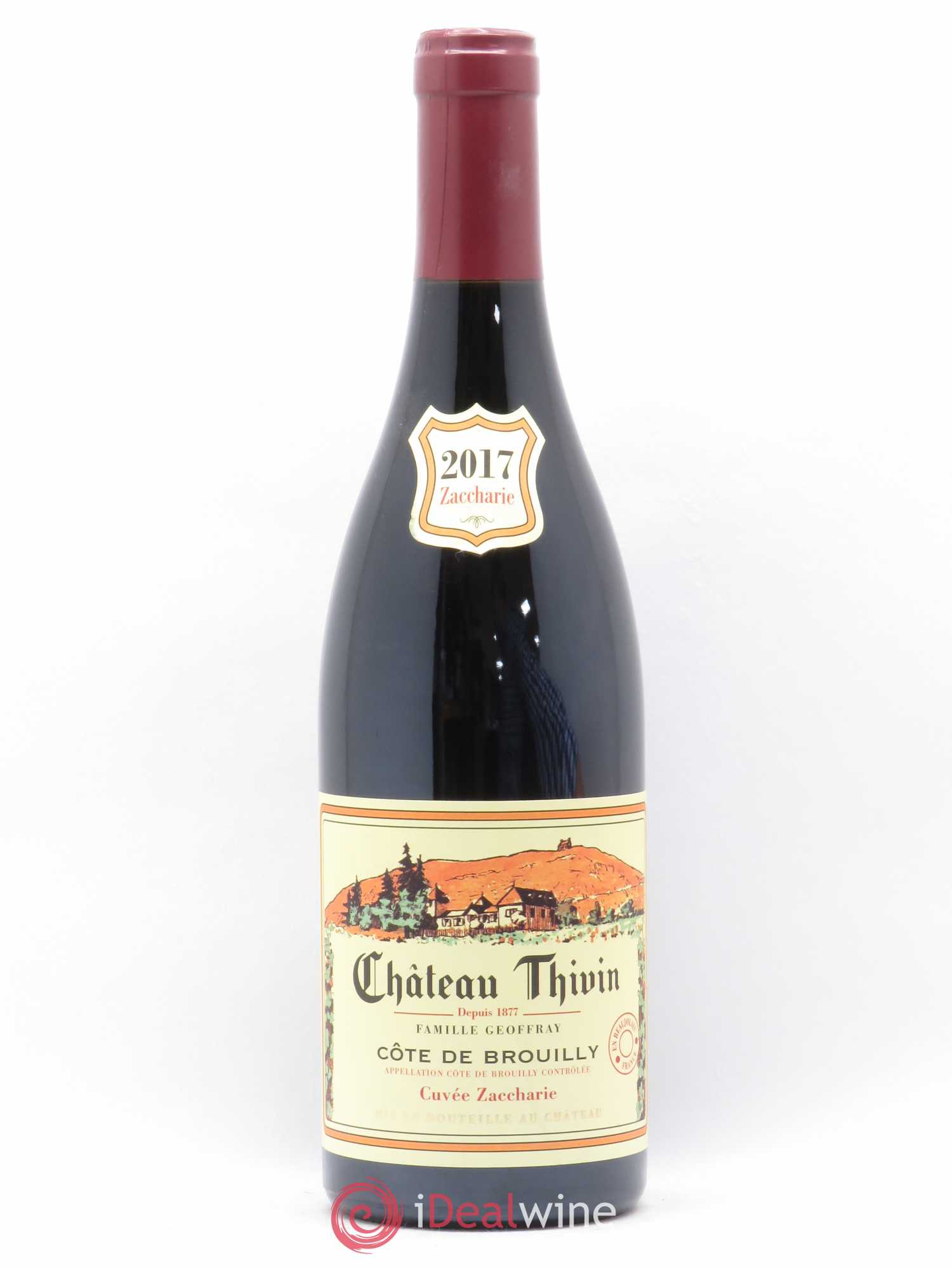 Côte de Brouilly Cuvée Zaccharie Château Thivin (sans prix de réserve) 2017 - Lot de 1 bouteille - 0
