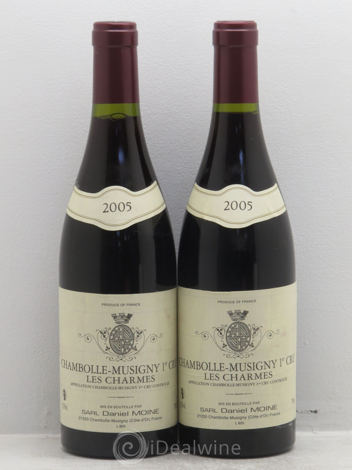Chambolle-Musigny 1er Cru Domaine Moine (sans prix de réserve) 2005 - Posten von 2 Flaschen - 0