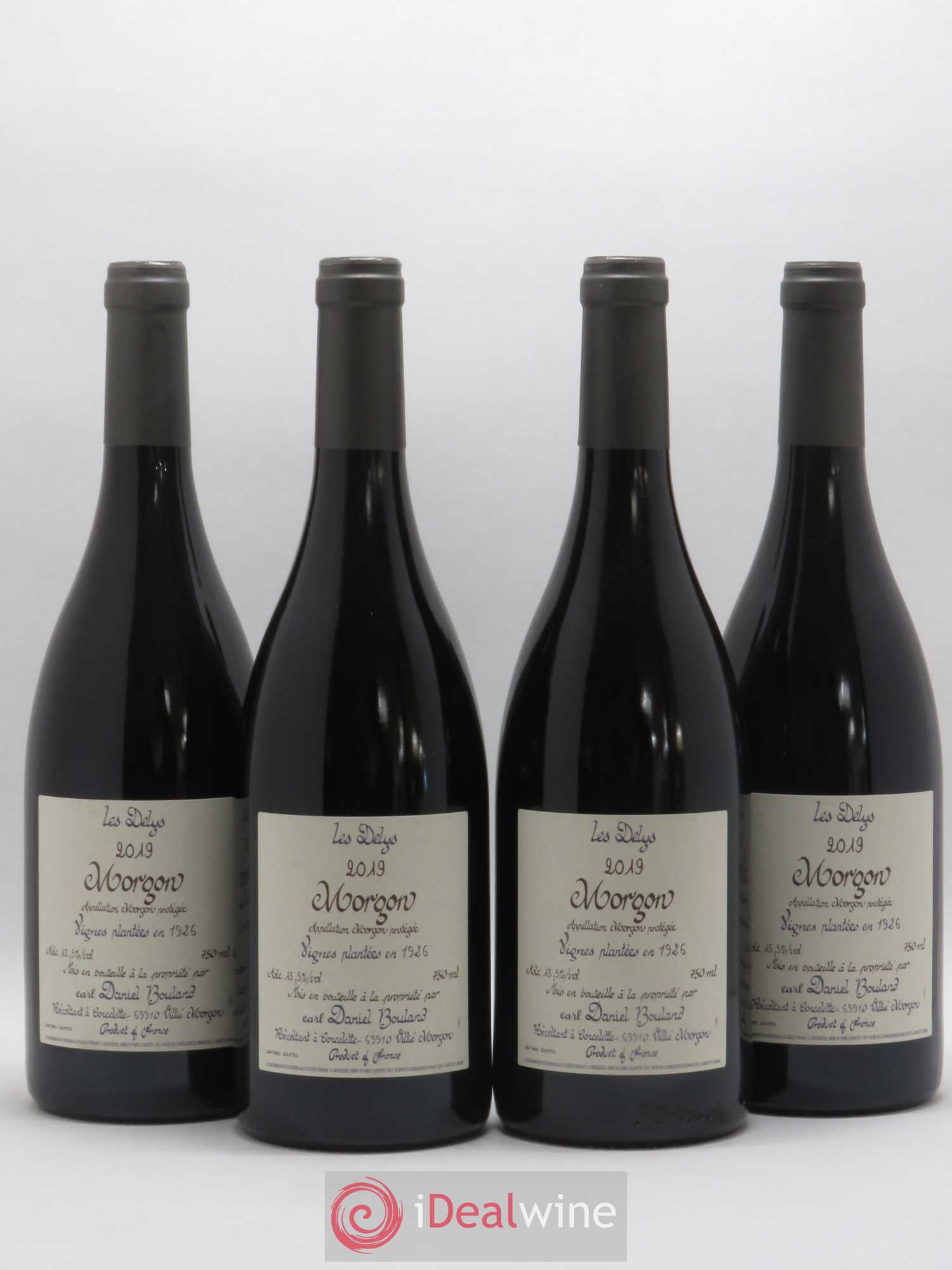 Morgon Les Delys Vielles Vignes de 1926 Daniel Bouland (Domaine) (sans prix de réserve) 2019 - Lot de 4 bouteilles - 0