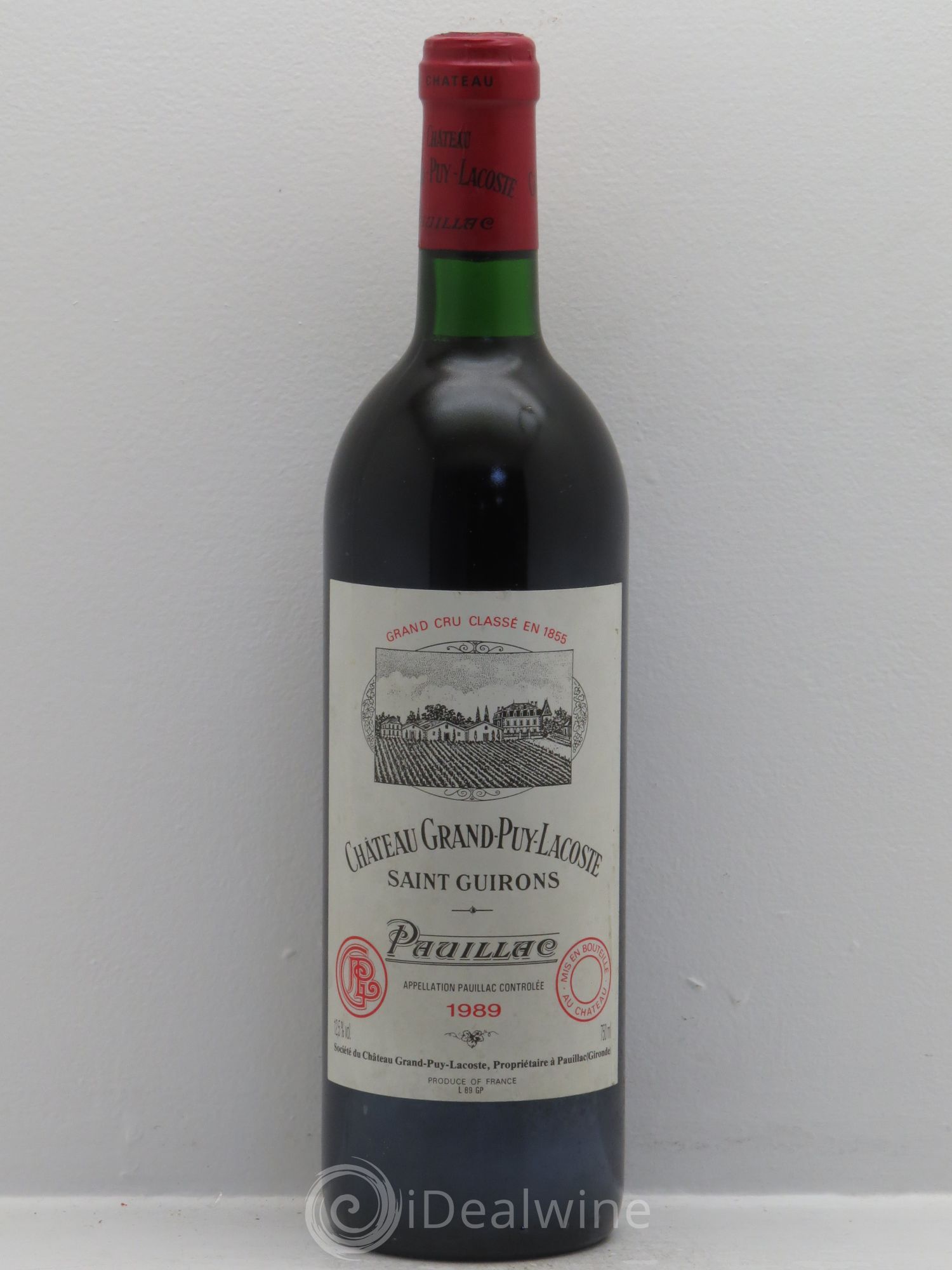 Château Grand Puy Lacoste 5ème Grand Cru Classé 1989 - Lot de 12 bouteilles - 0