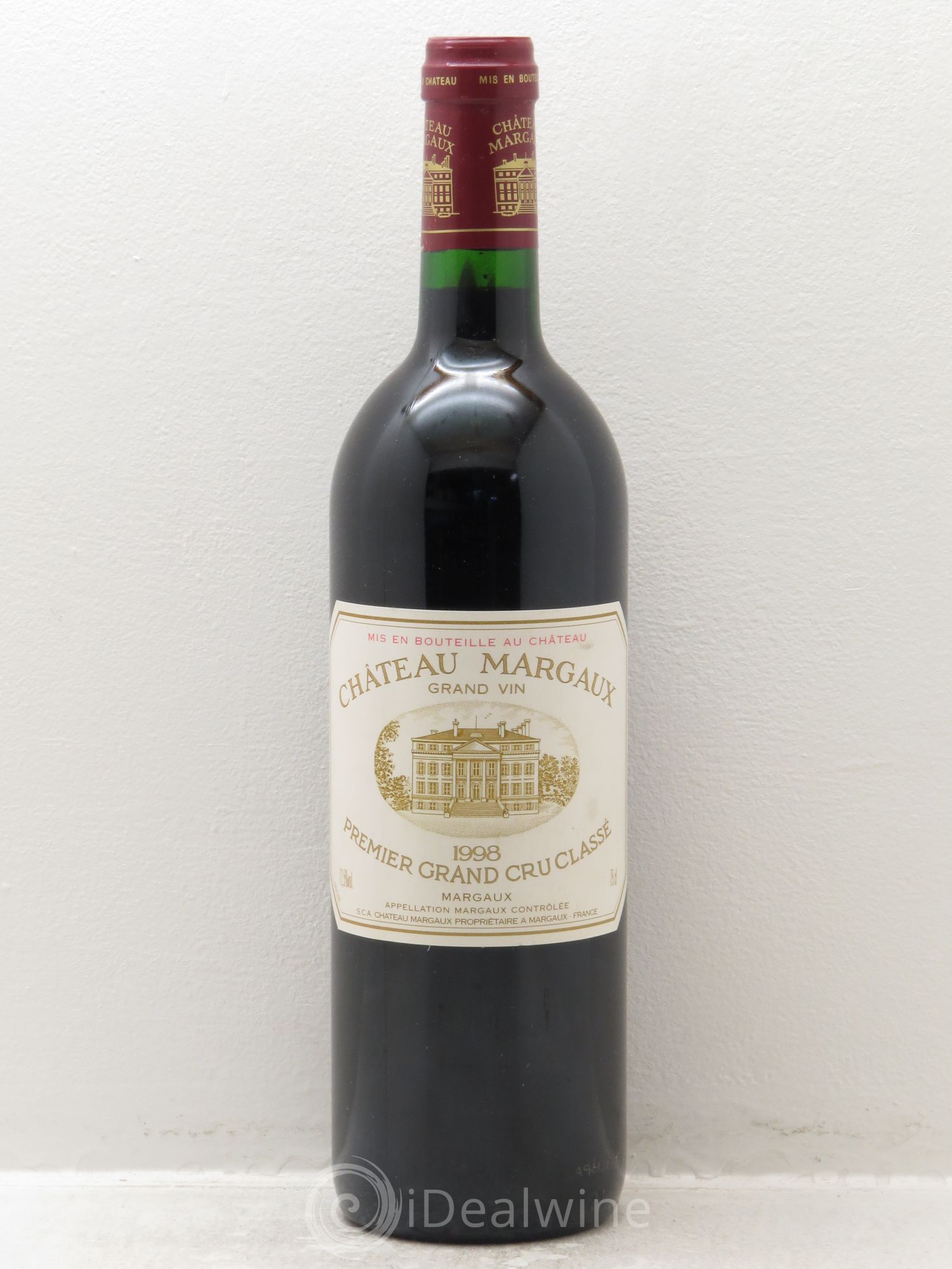 Château Margaux 1er Grand Cru Classé 1998 - Lot de 1 bouteille - 0