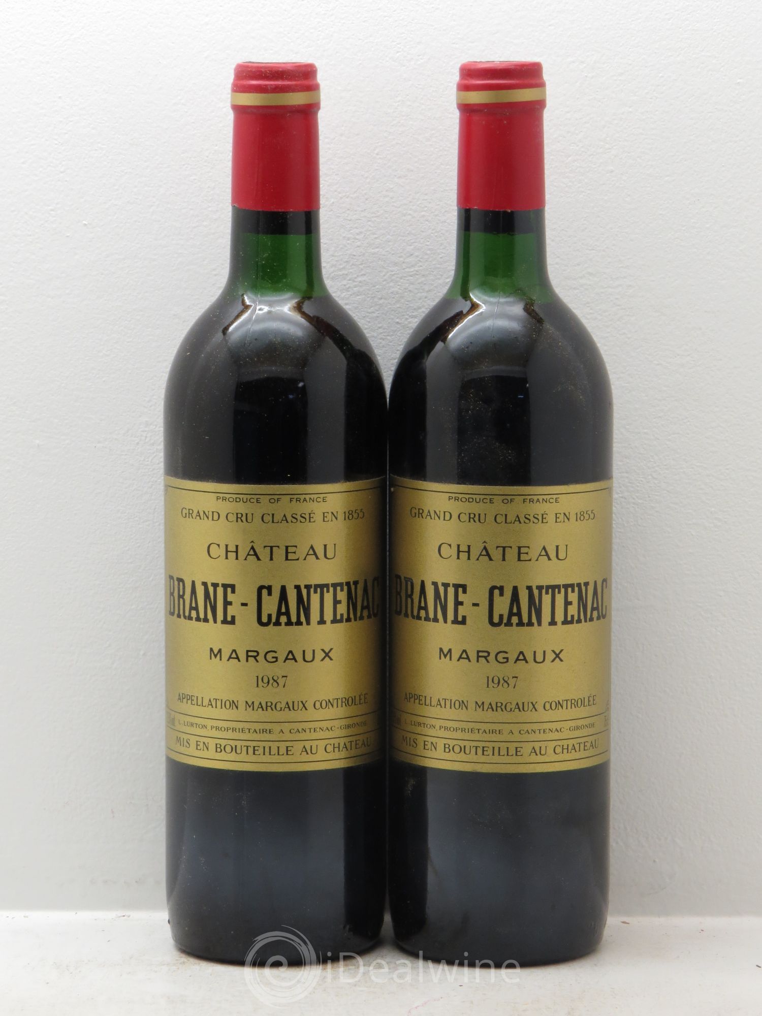 Château Brane Cantenac 2ème Grand Cru Classé 1987 - Lot de 2 bouteilles - 0