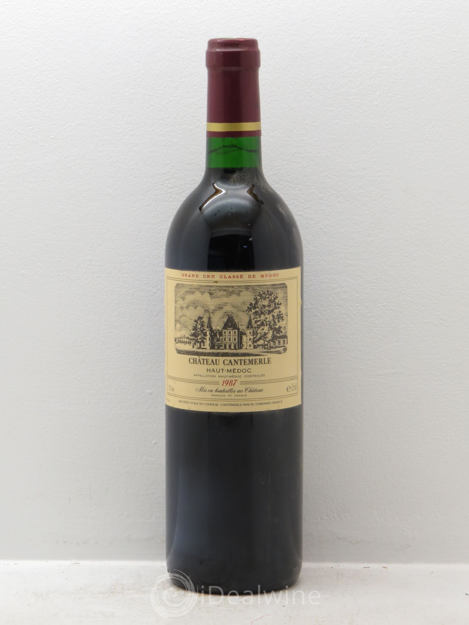 Château Cantemerle 5ème Grand Cru Classé 1987 - Lot de 1 bouteille - 0