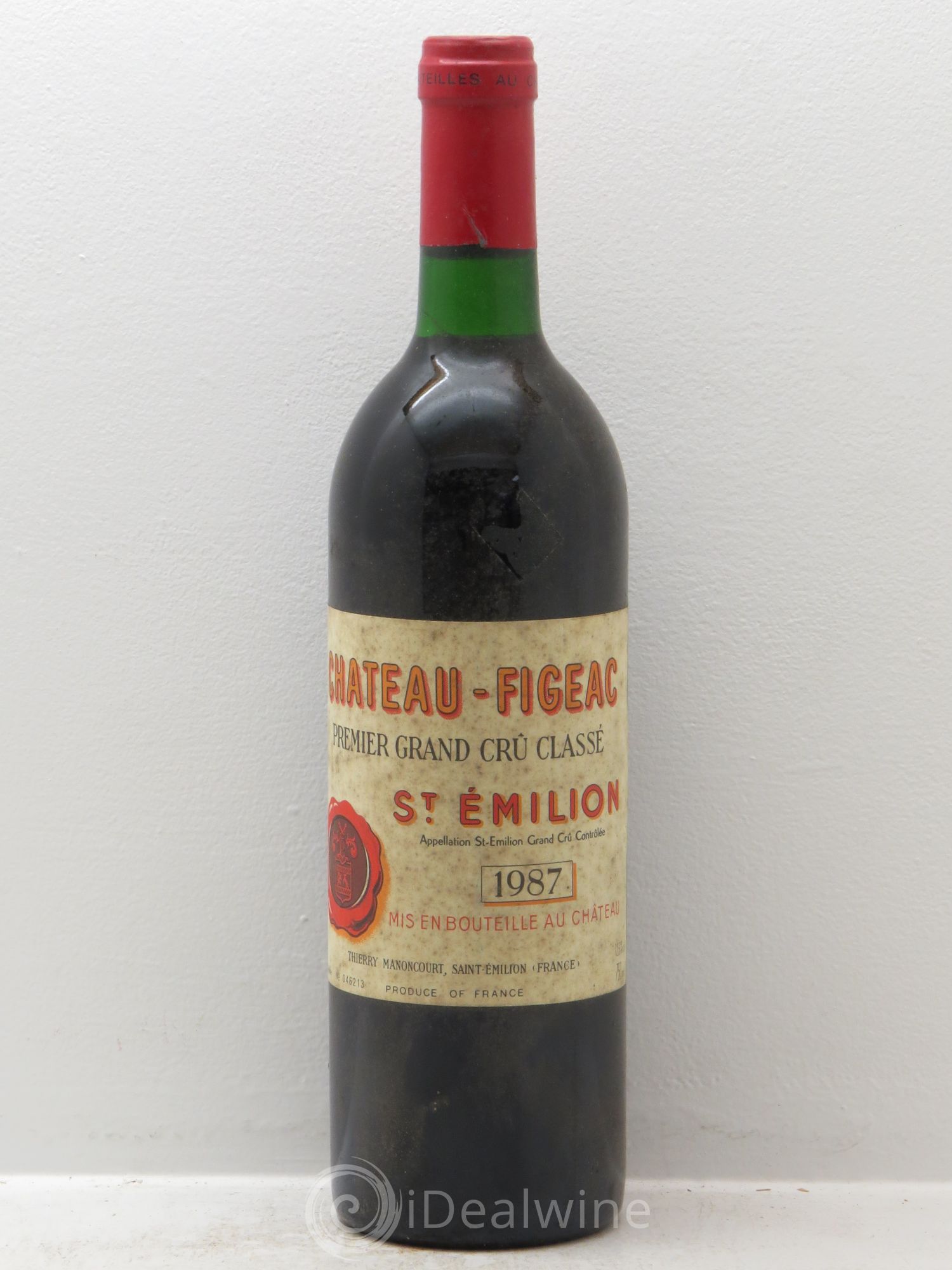Château Figeac 1er Grand Cru Classé A 1987 - Lot de 1 bouteille - 0