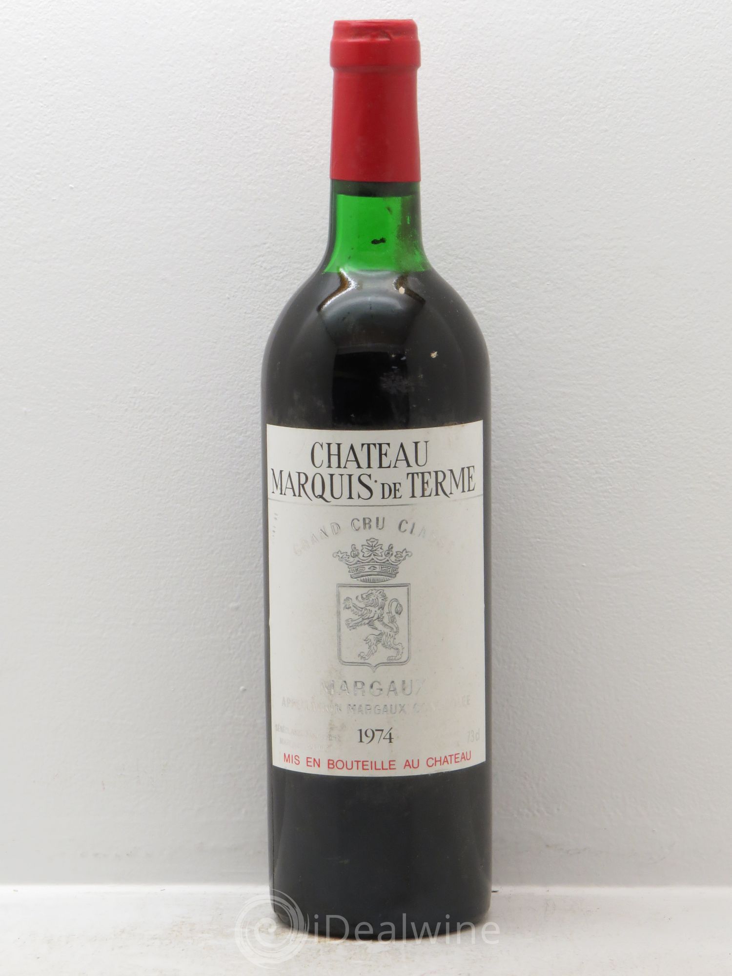 Château Marquis de Terme 4ème Grand Cru Classé 1974 - Lot de 1 bouteille - 0