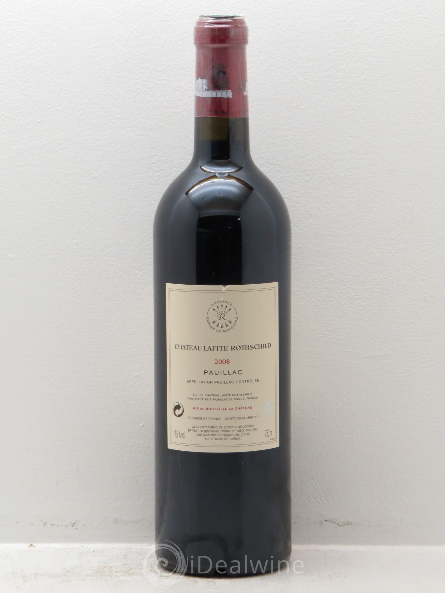Château Lafite Rothschild 1er Grand Cru Classé 2008 - Lot de 1 bouteille - 1