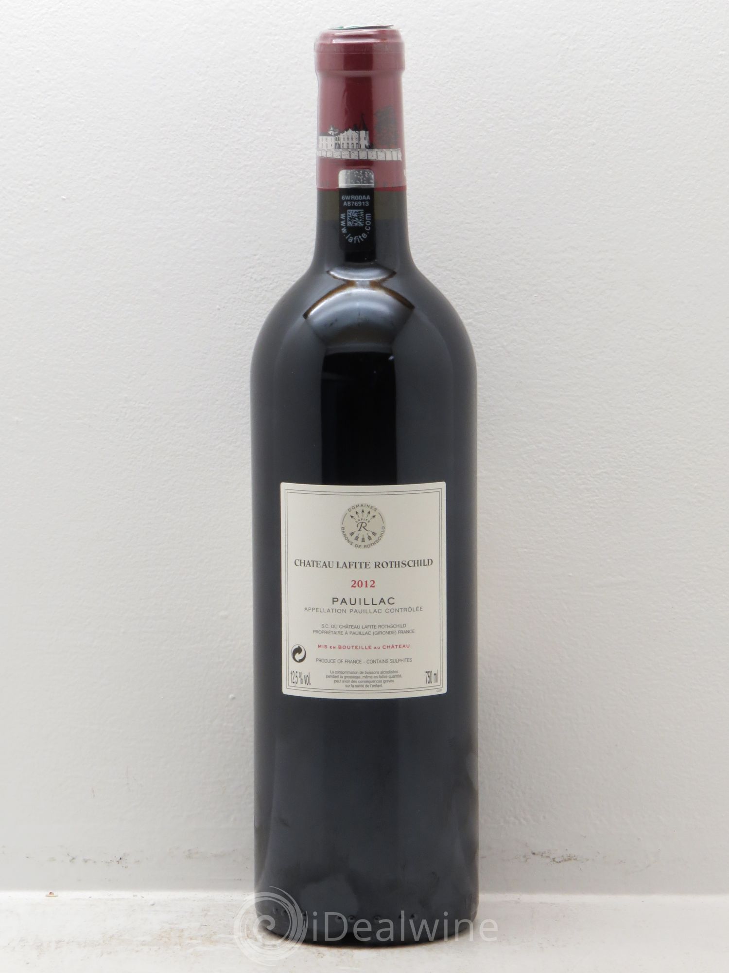 Château Lafite Rothschild 1er Grand Cru Classé 2012 - Lot de 1 bouteille - 1