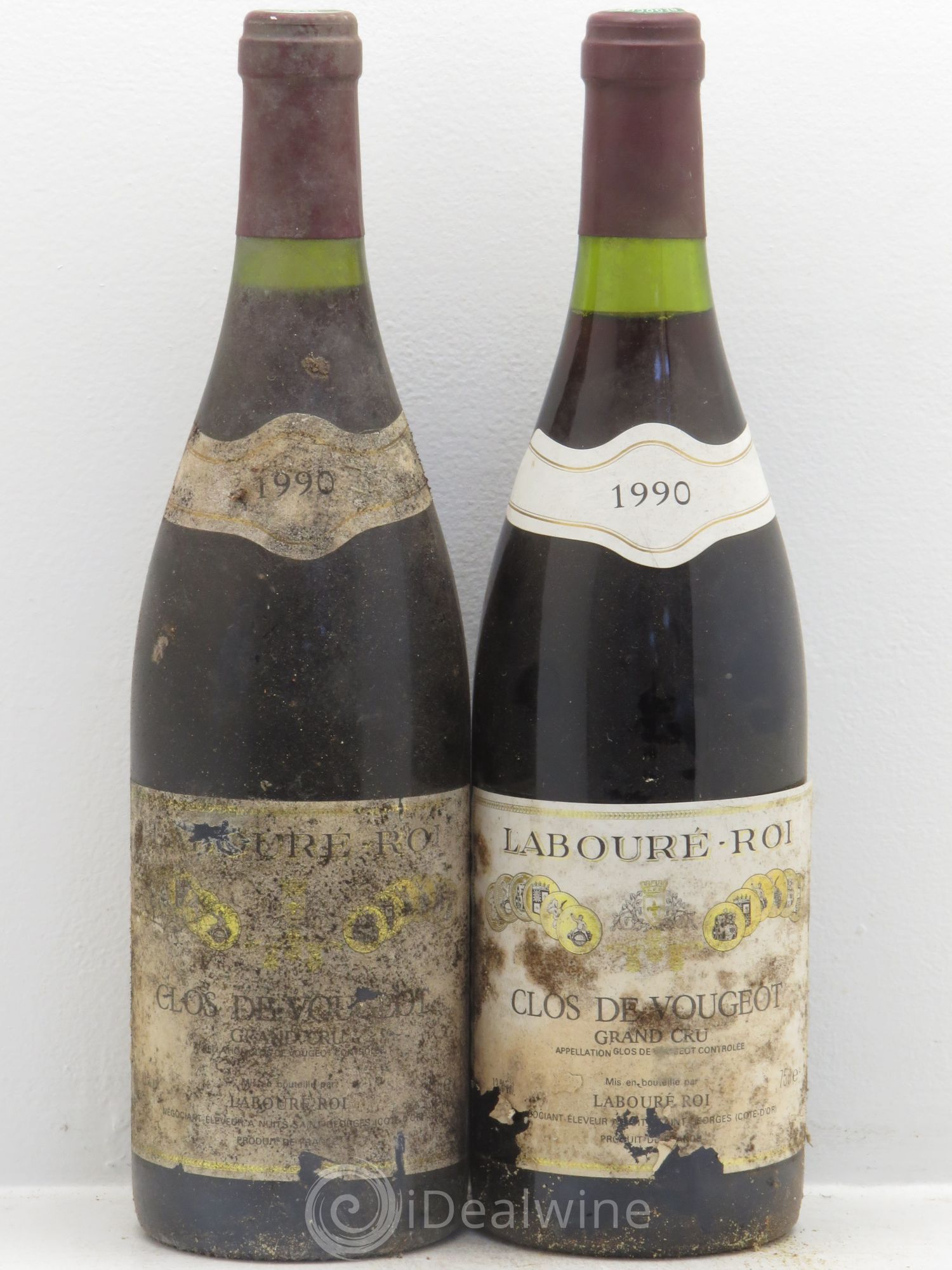Clos de Vougeot Grand Cru 1990 - Lot de 2 bouteilles - 0