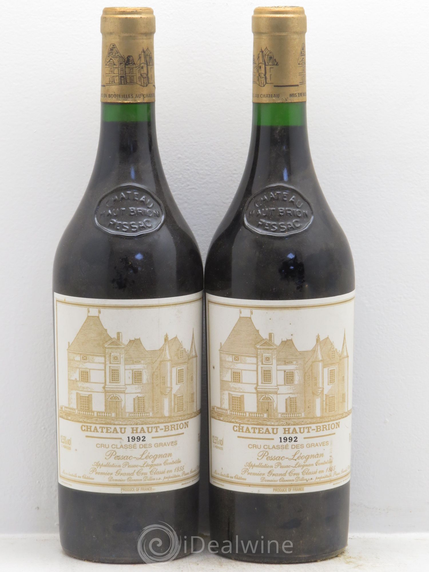 Château Haut Brion 1er Grand Cru Classé 1992 - Lot de 2 bouteilles - 0