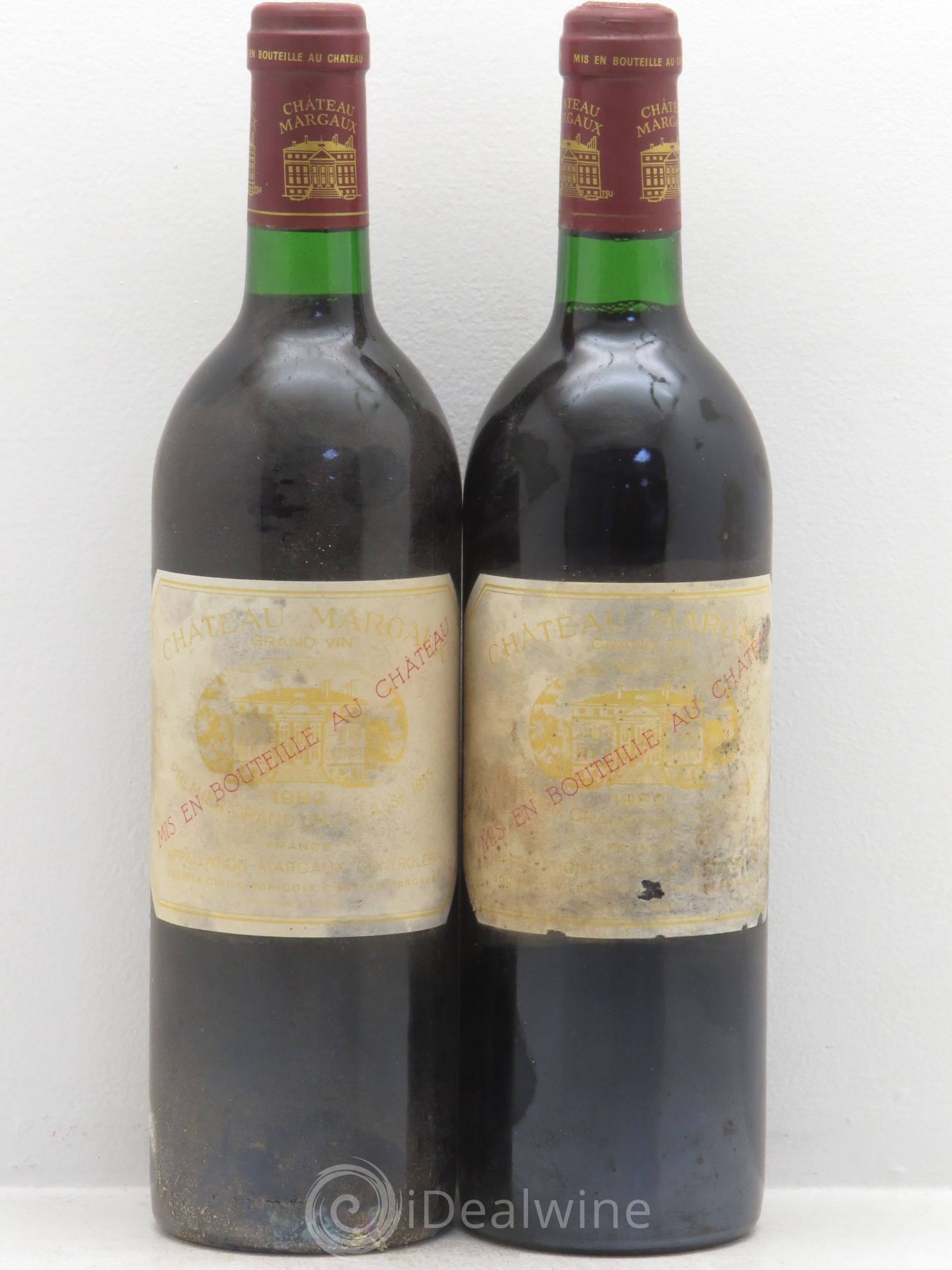 Château Margaux 1er Grand Cru Classé 1982 - Lot de 2 bouteilles - 0