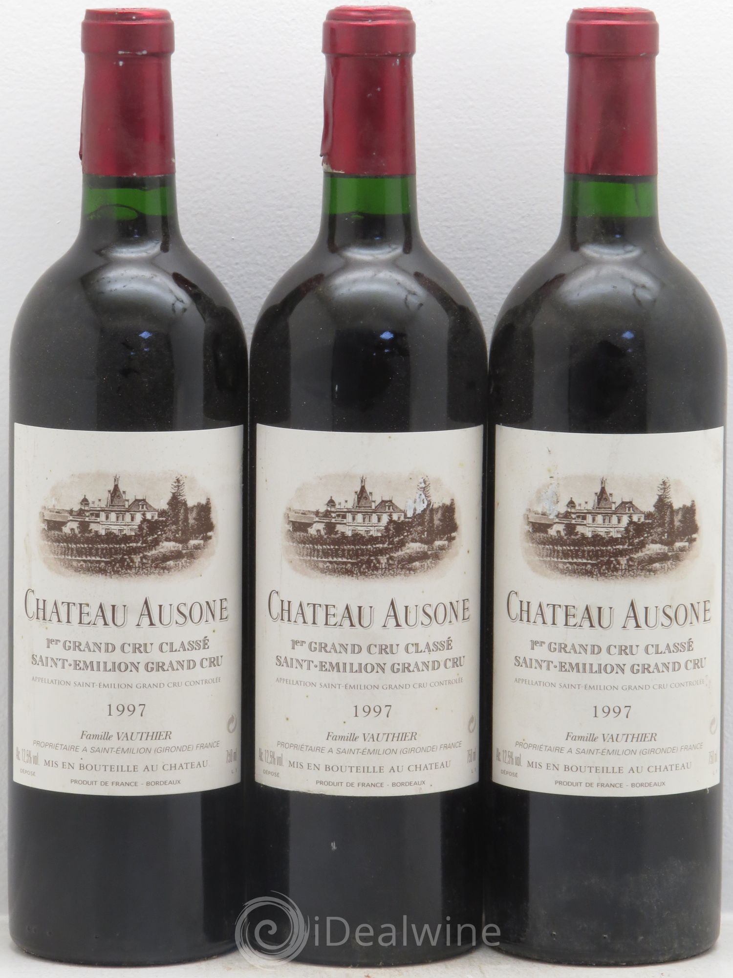 Château Ausone 1er Grand Cru Classé A 1997 - Lot de 3 bouteilles - 0
