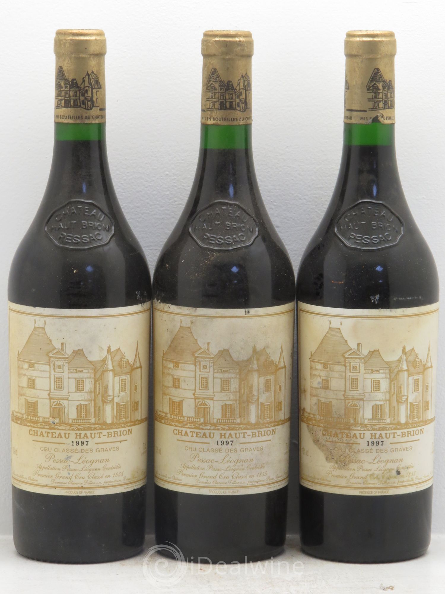 Château Haut Brion 1er Grand Cru Classé 1997 - Lot de 3 bouteilles - 0