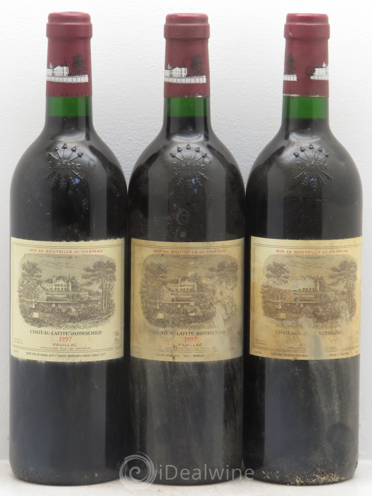 Château Lafite Rothschild 1er Grand Cru Classé 1997 - Lot de 3 bouteilles - 0