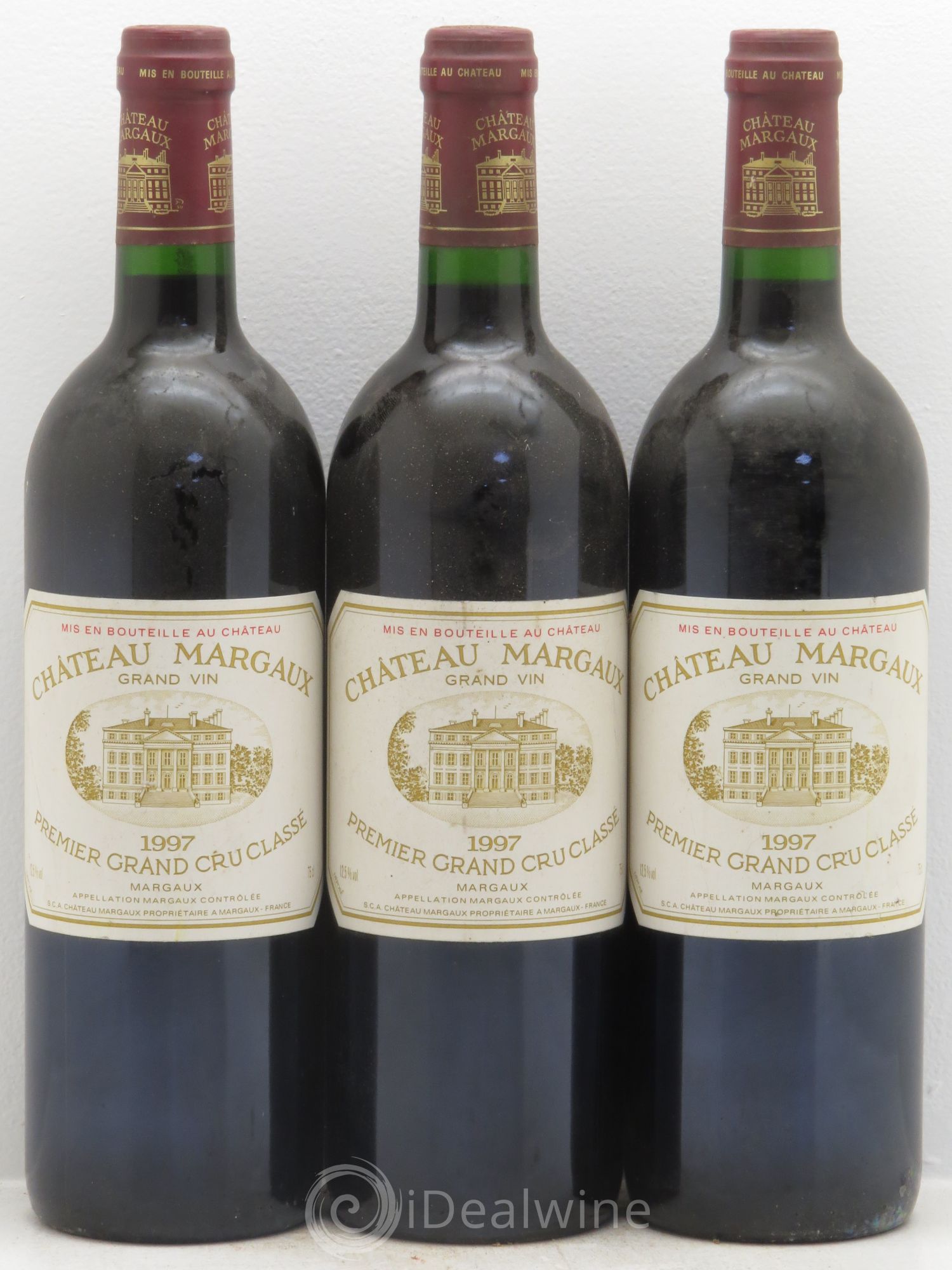 Château Margaux 1er Grand Cru Classé 1997 - Lot de 3 bouteilles - 0