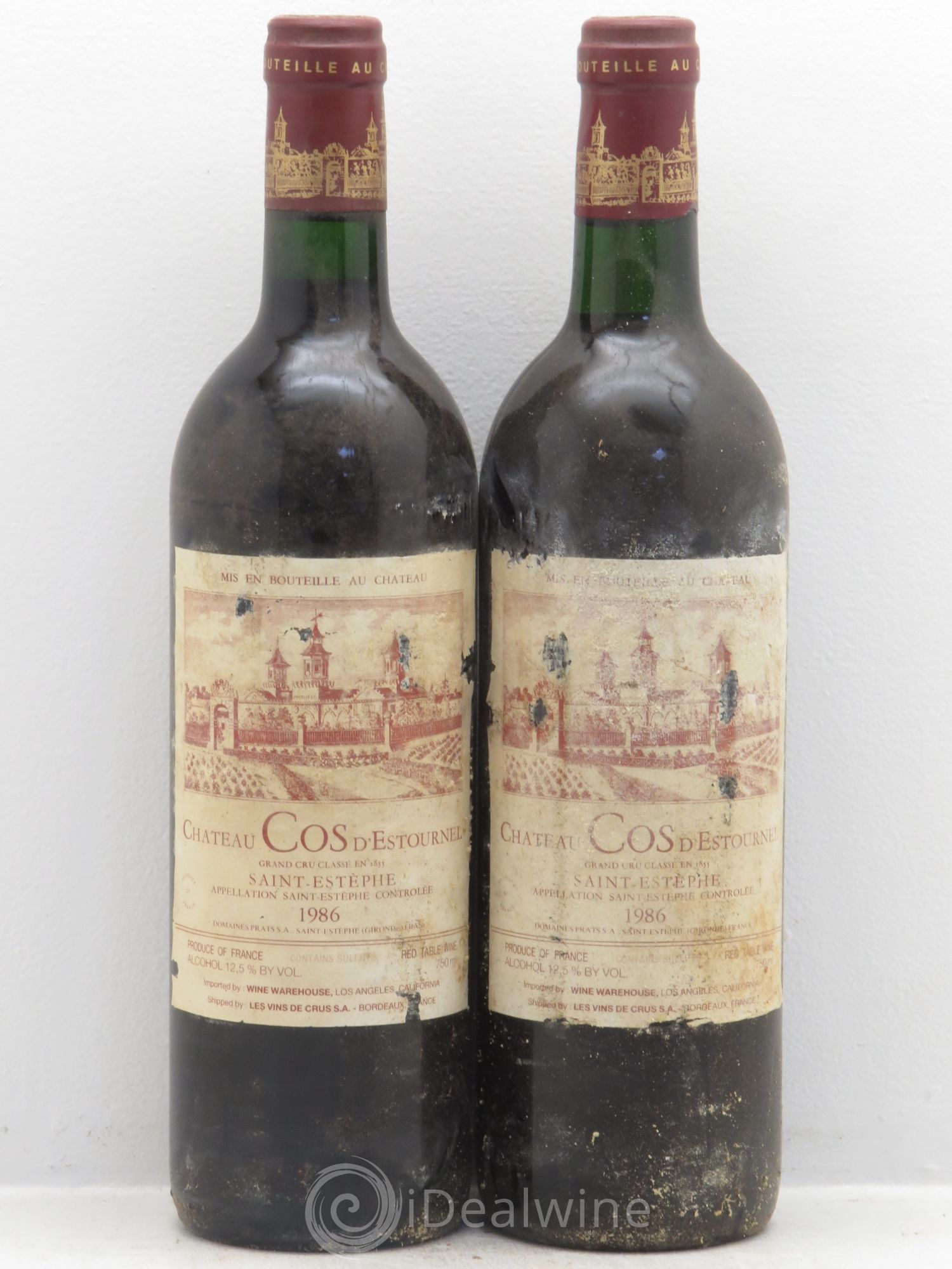 Cos d'Estournel 2ème Grand Cru Classé 1986 - Lot de 2 bouteilles - 0