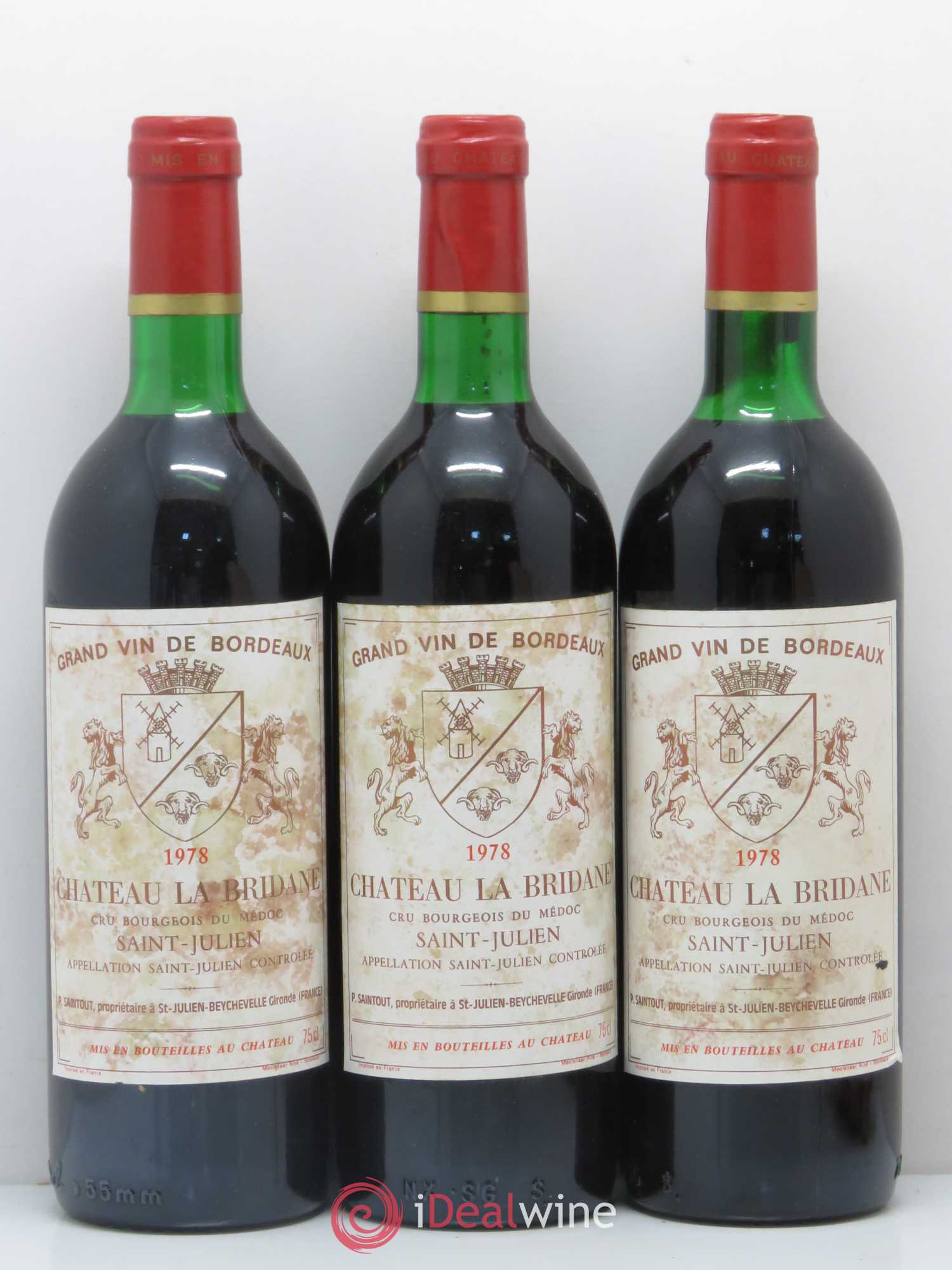Château la Bridane Cru Bourgeois 1978 - Lot de 6 bouteilles - 2