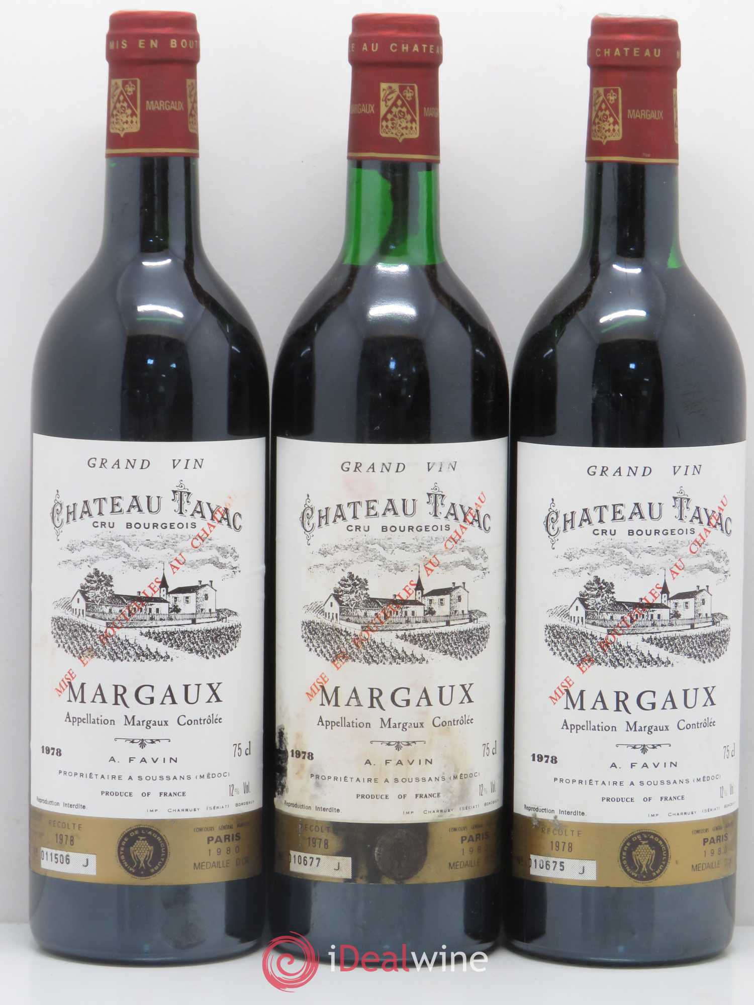 Château Tayac Cru Bourgeois 1978 - Lot de 6 bouteilles - 2