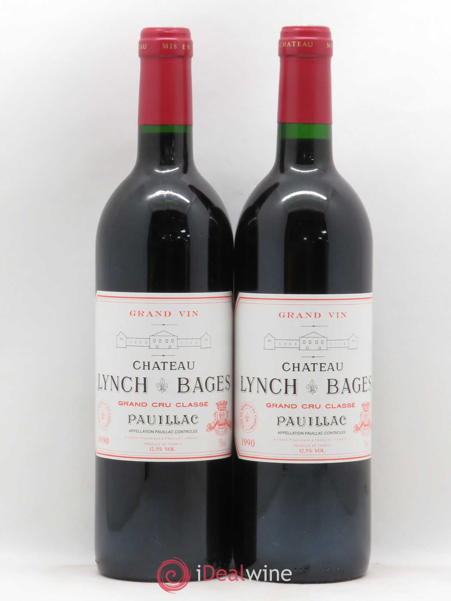 Château Lynch Bages 5ème Grand Cru Classé 1990 - Lot de 2 bouteilles - 0