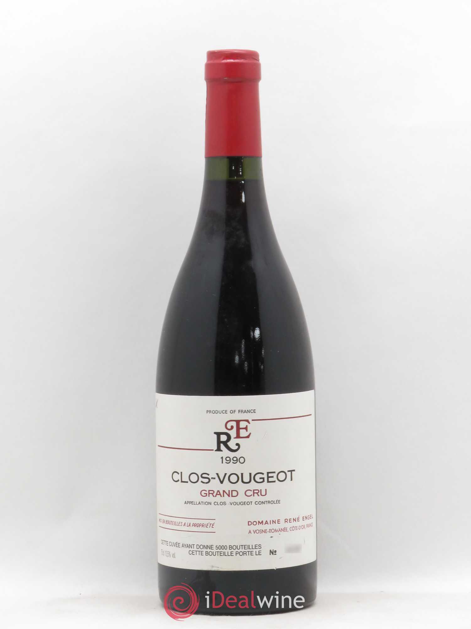 Clos de Vougeot Grand Cru Domaine René Engel - Domaine Eugénie 1990 - Lot de 1 bouteille - 0