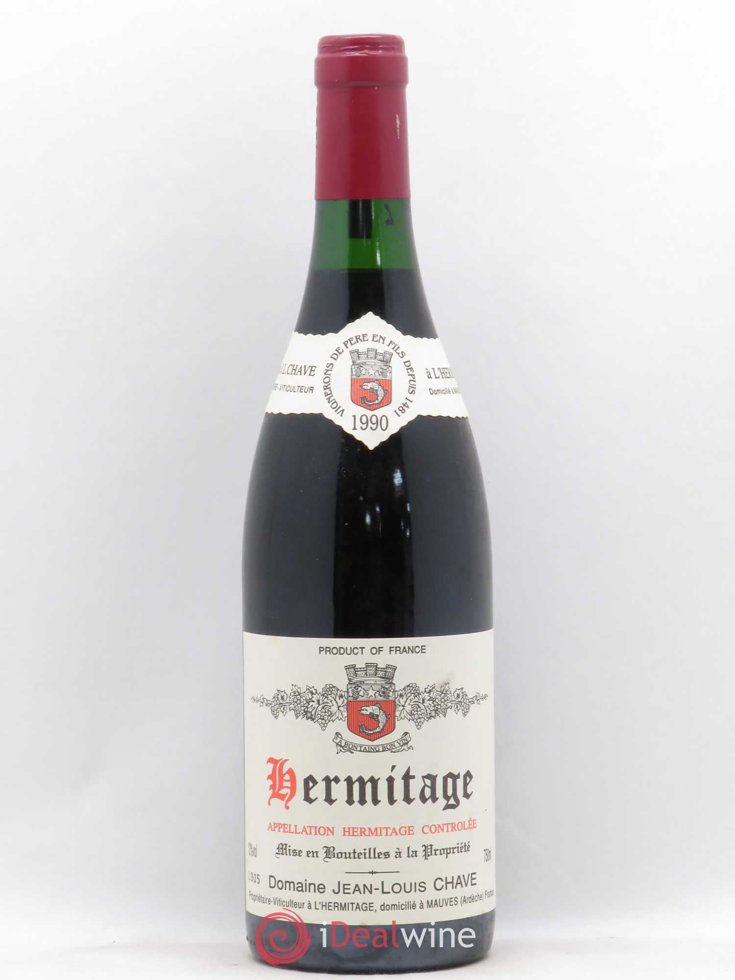 Hermitage Jean-Louis Chave 1990 - Lot de 1 bouteille - 0