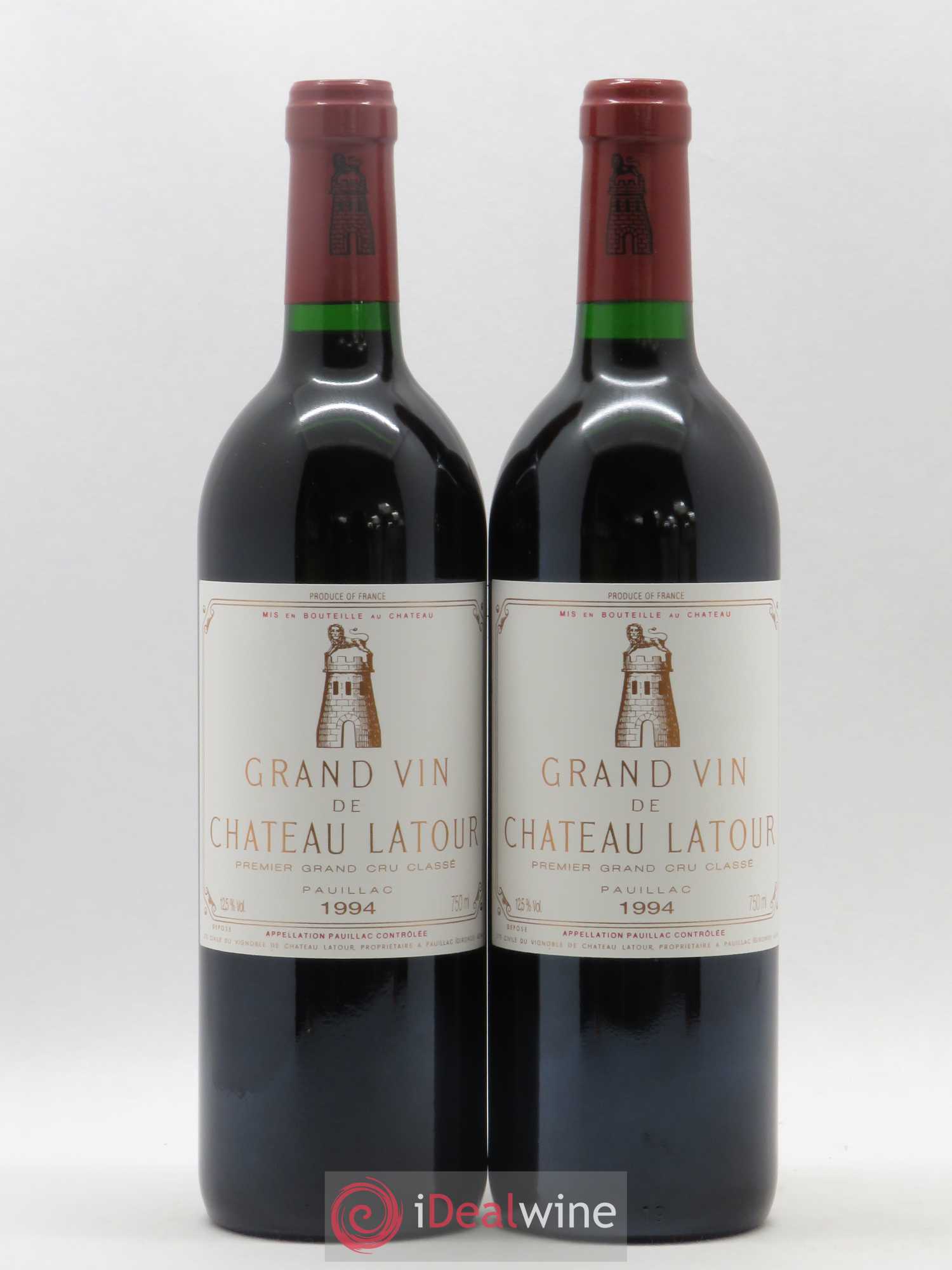 Château Latour 1er Grand Cru Classé 1994 - Lot de 2 bouteilles - 0