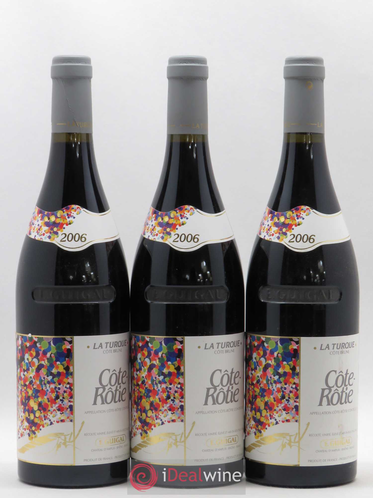 Côte-Rôtie La Turque Guigal 2006 - Lot de 3 bouteilles - 0