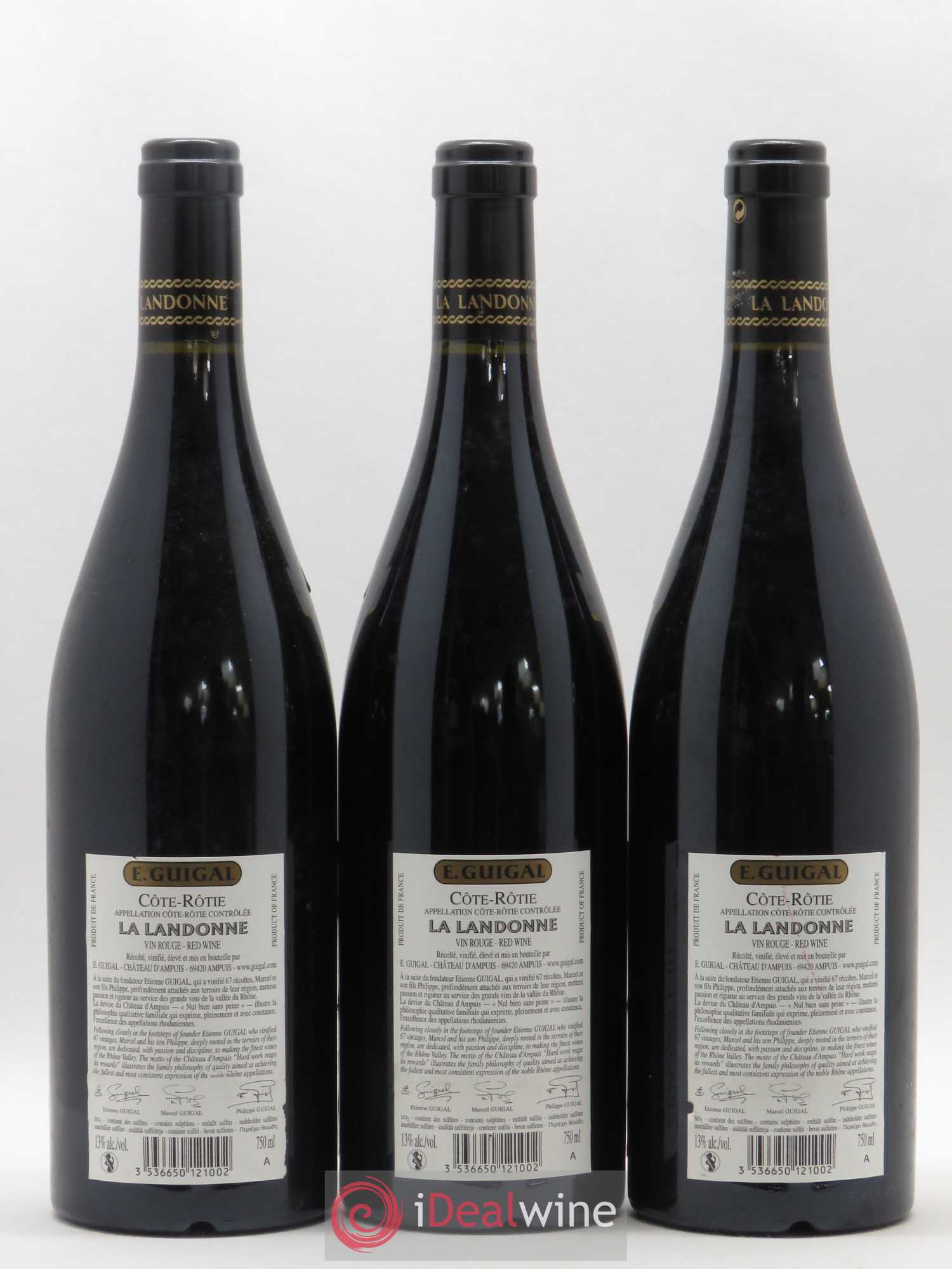 Côte-Rôtie La Landonne Guigal 2008 - Lot de 3 bouteilles - 1