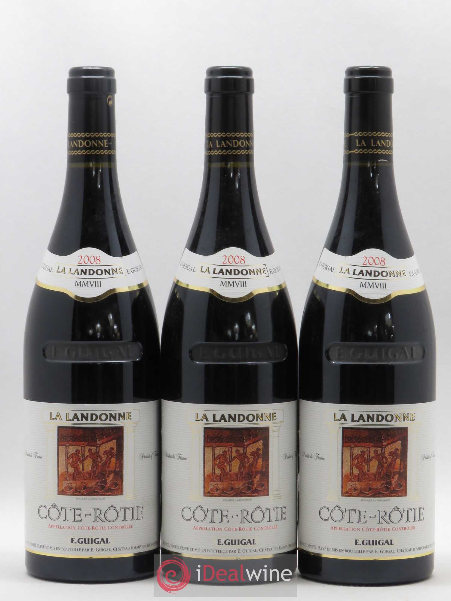 Côte-Rôtie La Landonne Guigal 2008 - Lot de 3 bouteilles - 0