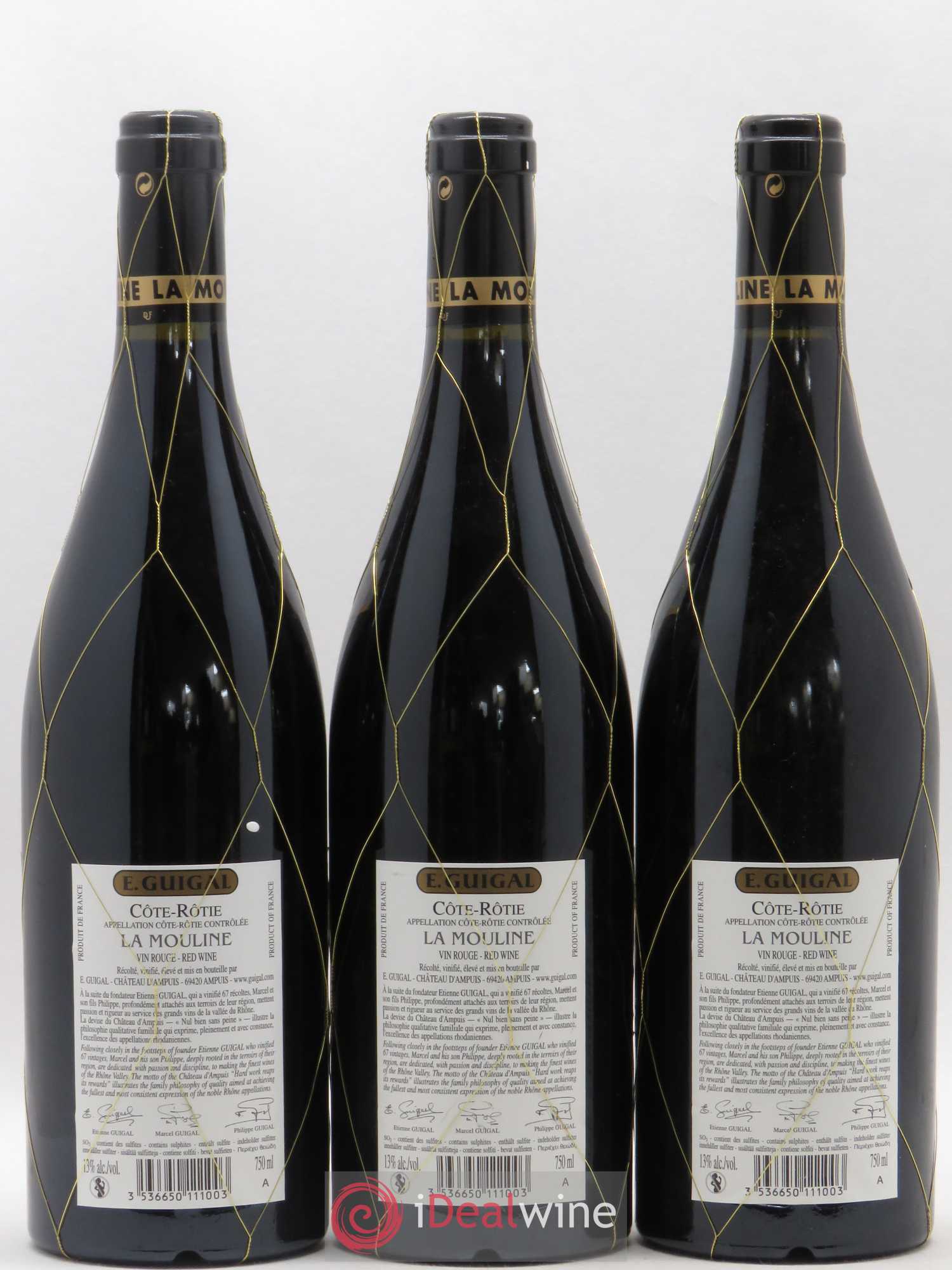 Côte-Rôtie La Mouline Guigal 2008 - Lot de 3 bouteilles - 1