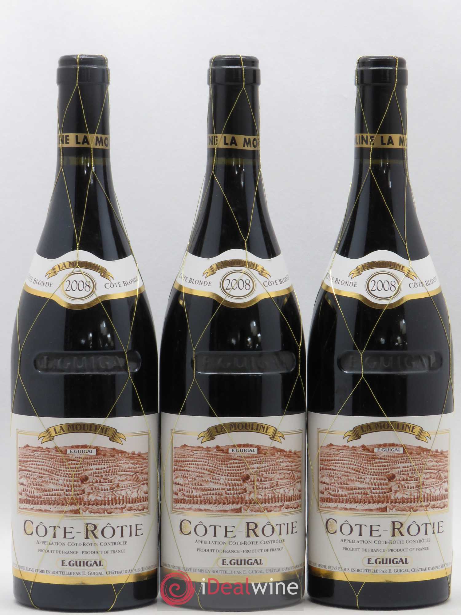 Côte-Rôtie La Mouline Guigal 2008 - Lot de 3 bouteilles - 0