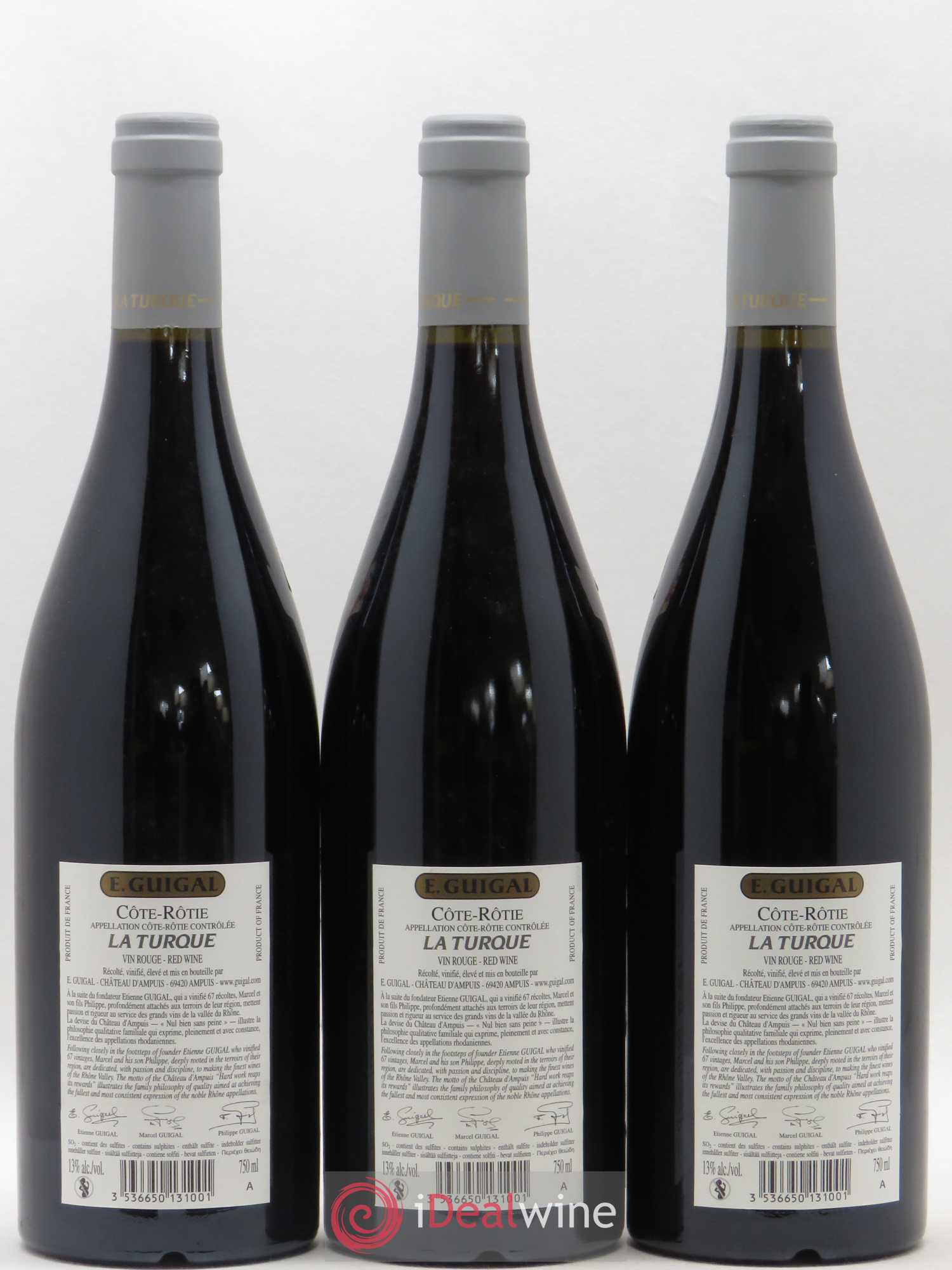 Côte-Rôtie La Turque Guigal 2008 - Lot de 3 bouteilles - 1