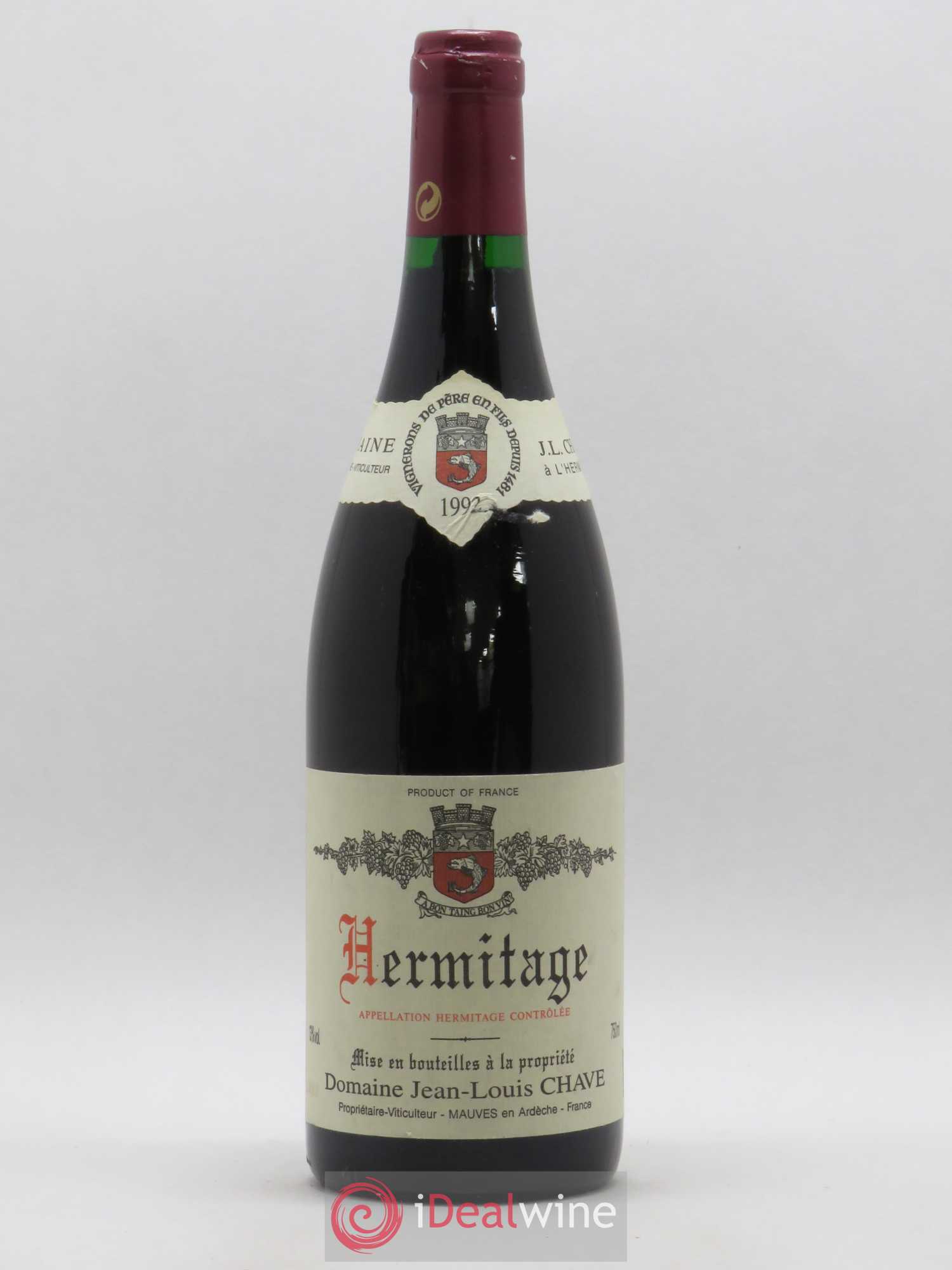 Hermitage Jean-Louis Chave 1992 - Lot de 1 bouteille - 0