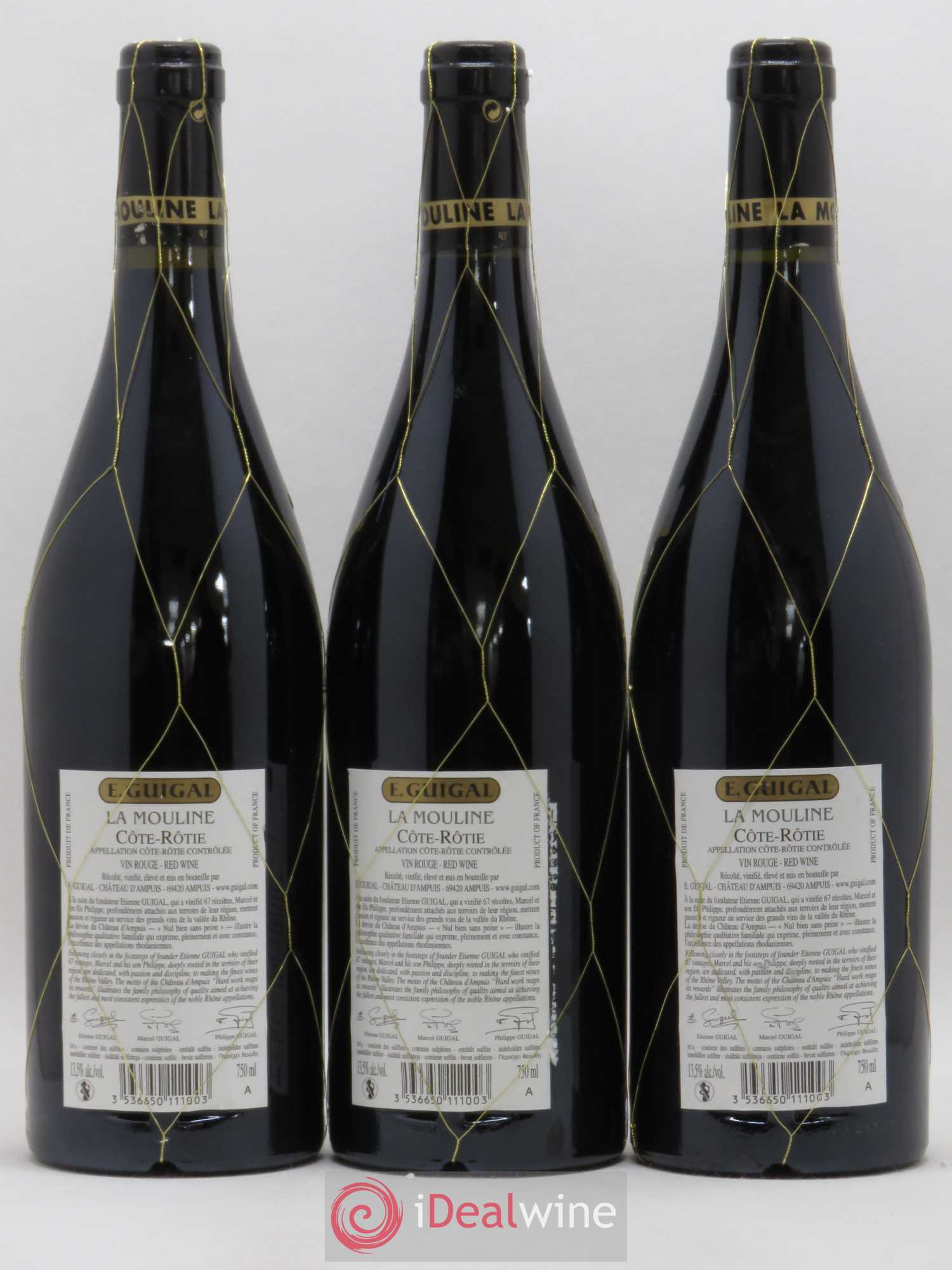 Côte-Rôtie La Mouline Guigal 2006 - Lot de 3 bouteilles - 1