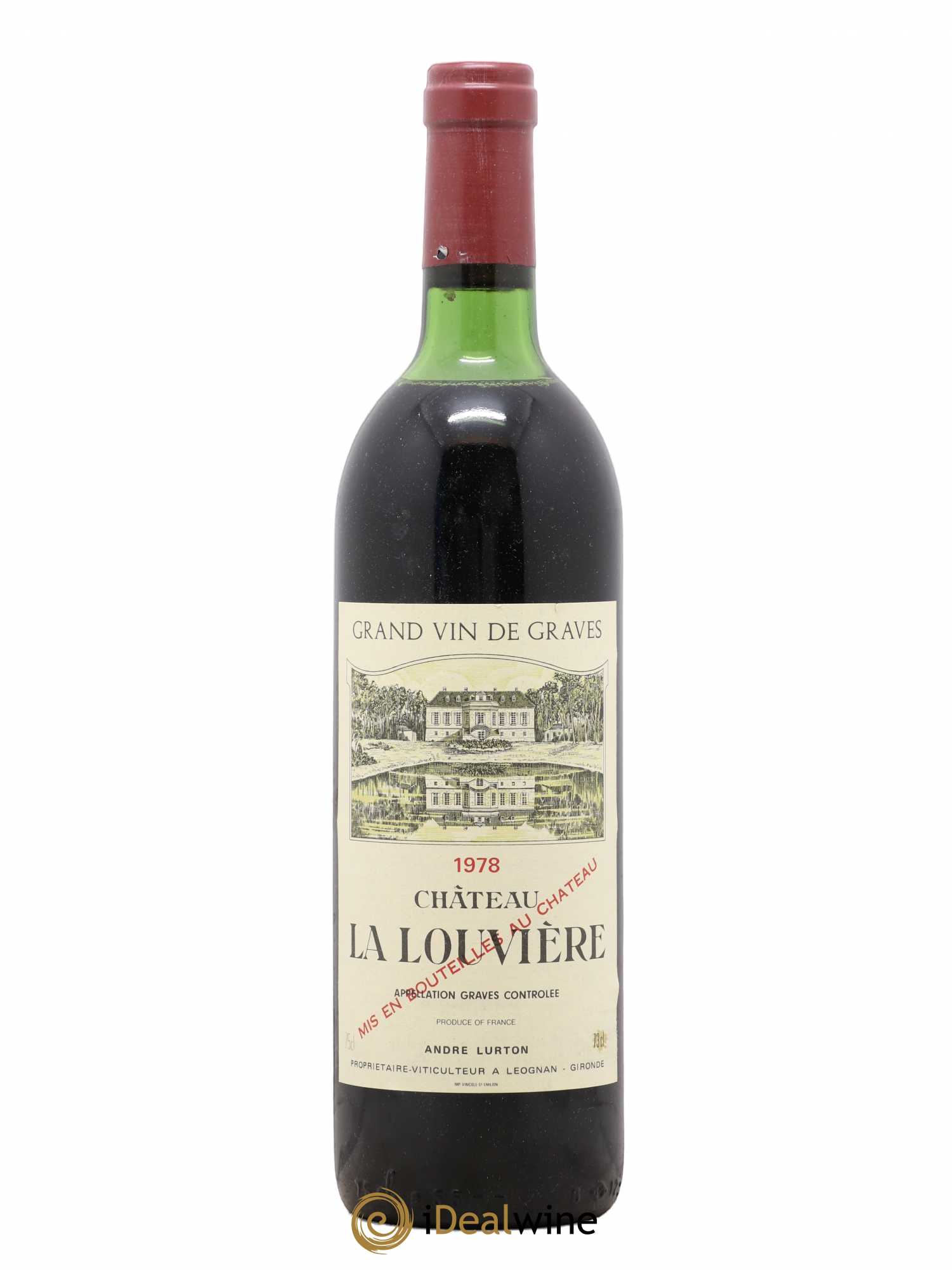 Château la Louvière 1978 - Lot de 1 bouteille - 0