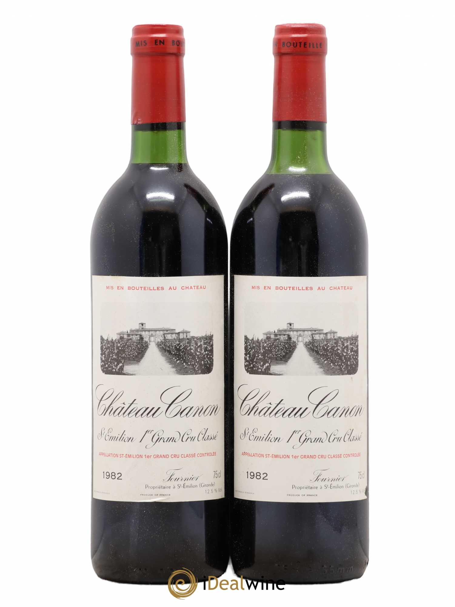 Château Canon 1er Grand Cru Classé B 1982 - Lot de 2 bouteilles - 0