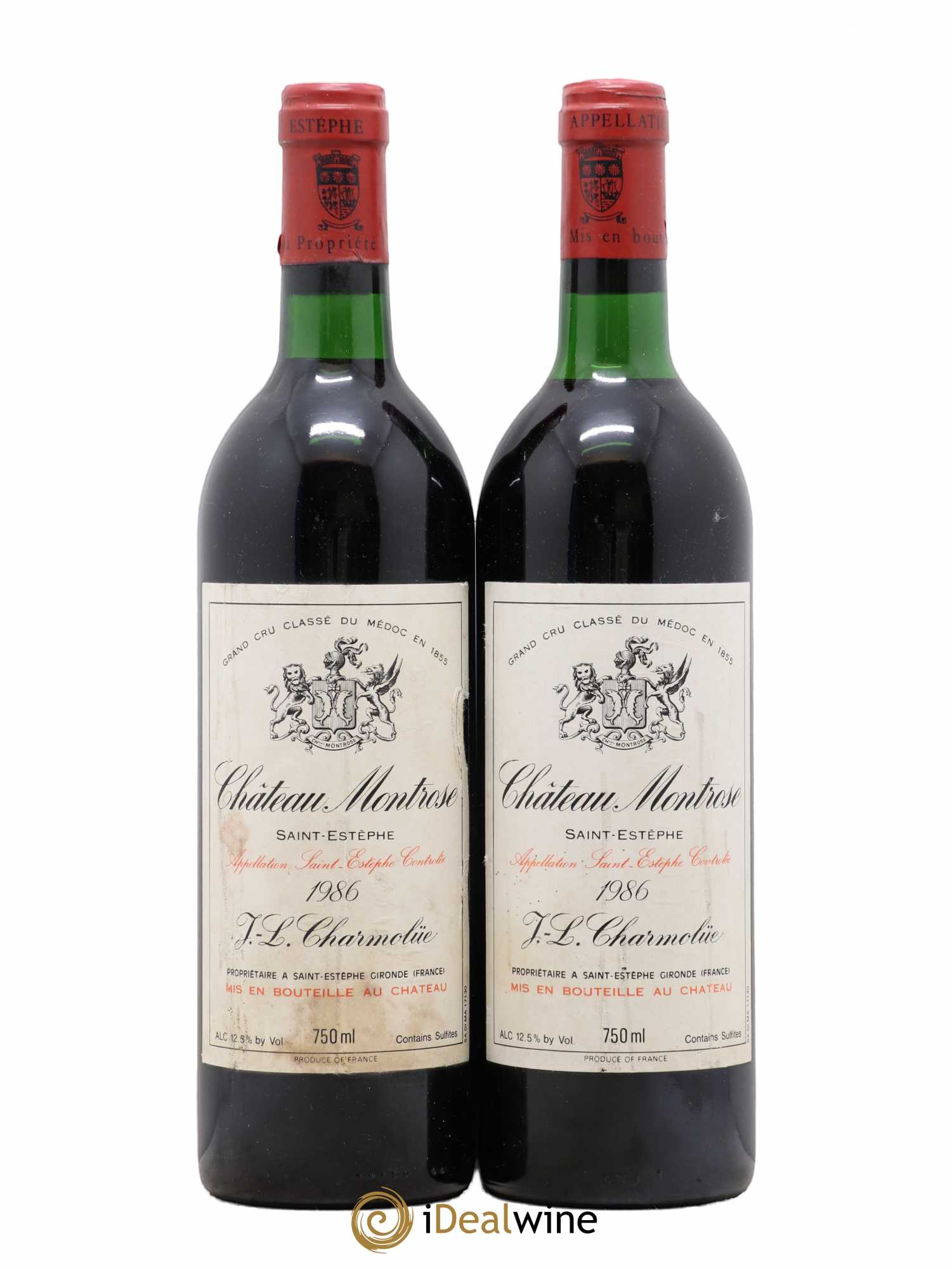 Château Montrose 2ème Grand Cru Classé 1986 - Lot de 2 bouteilles - 0