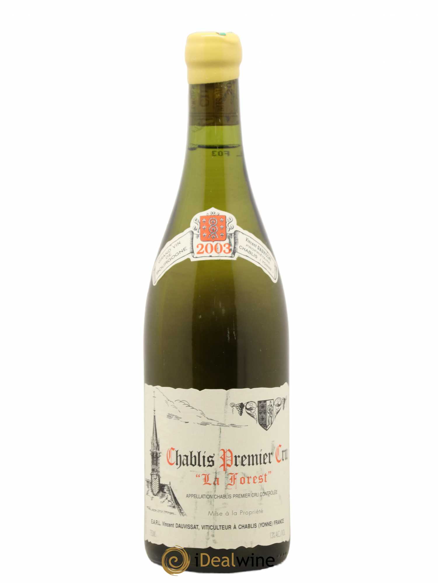 Chablis 1er Cru La Forest Vincent Dauvissat (Domaine) 2003 - Lot de 1 bouteille - 0